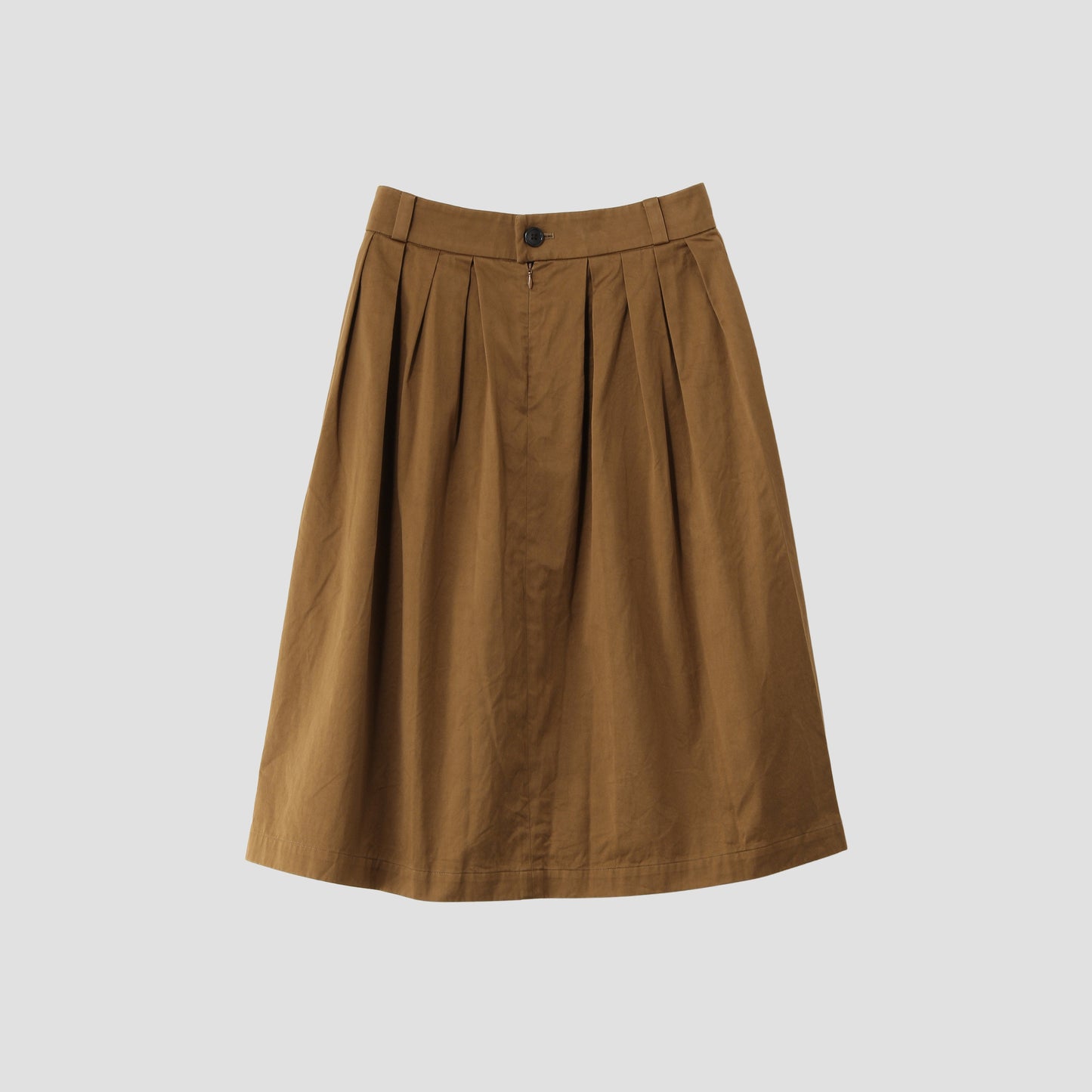 WASHED COTTON SATEEN SKIRT