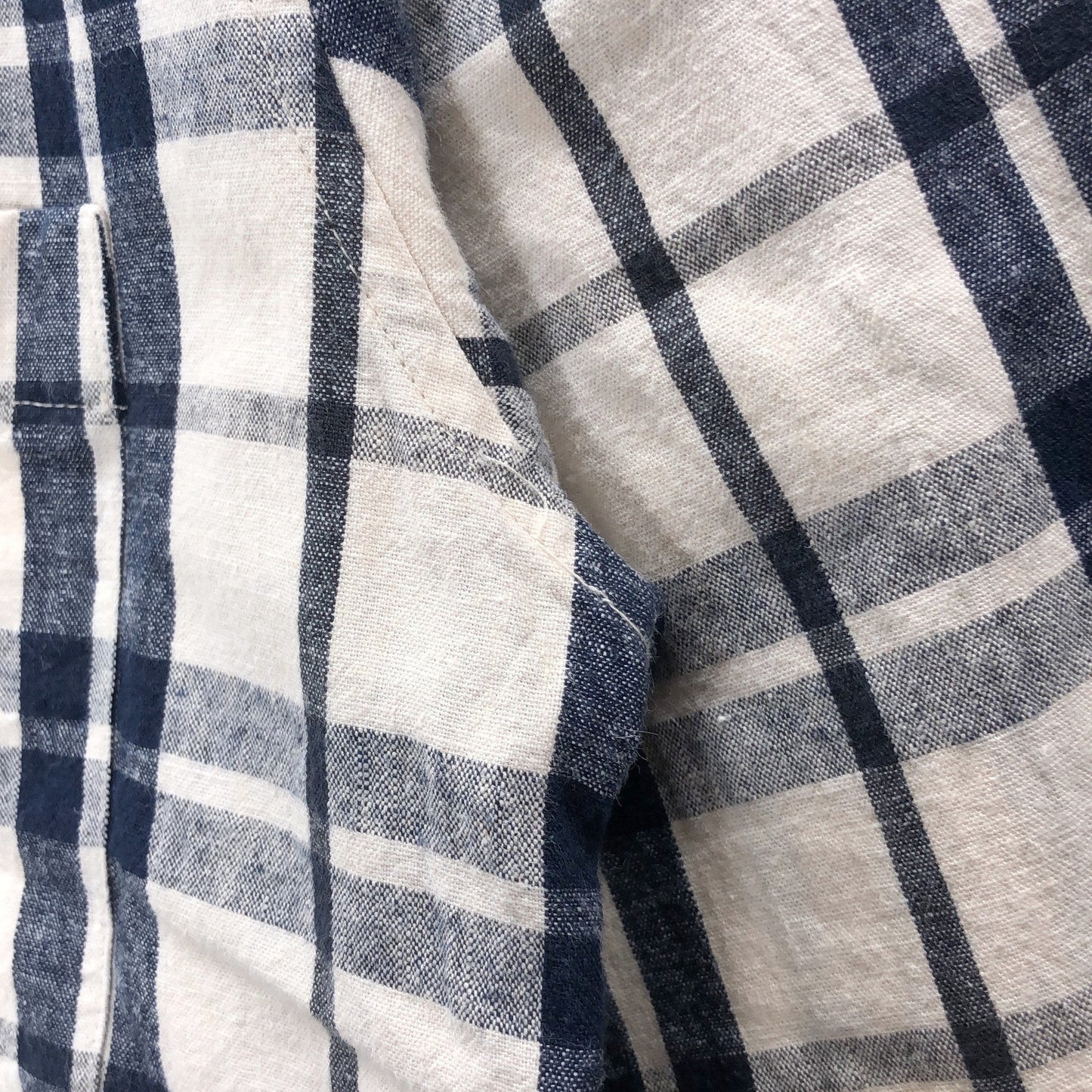 ROUGH COTTON LINEN SHIRTING SHIRT