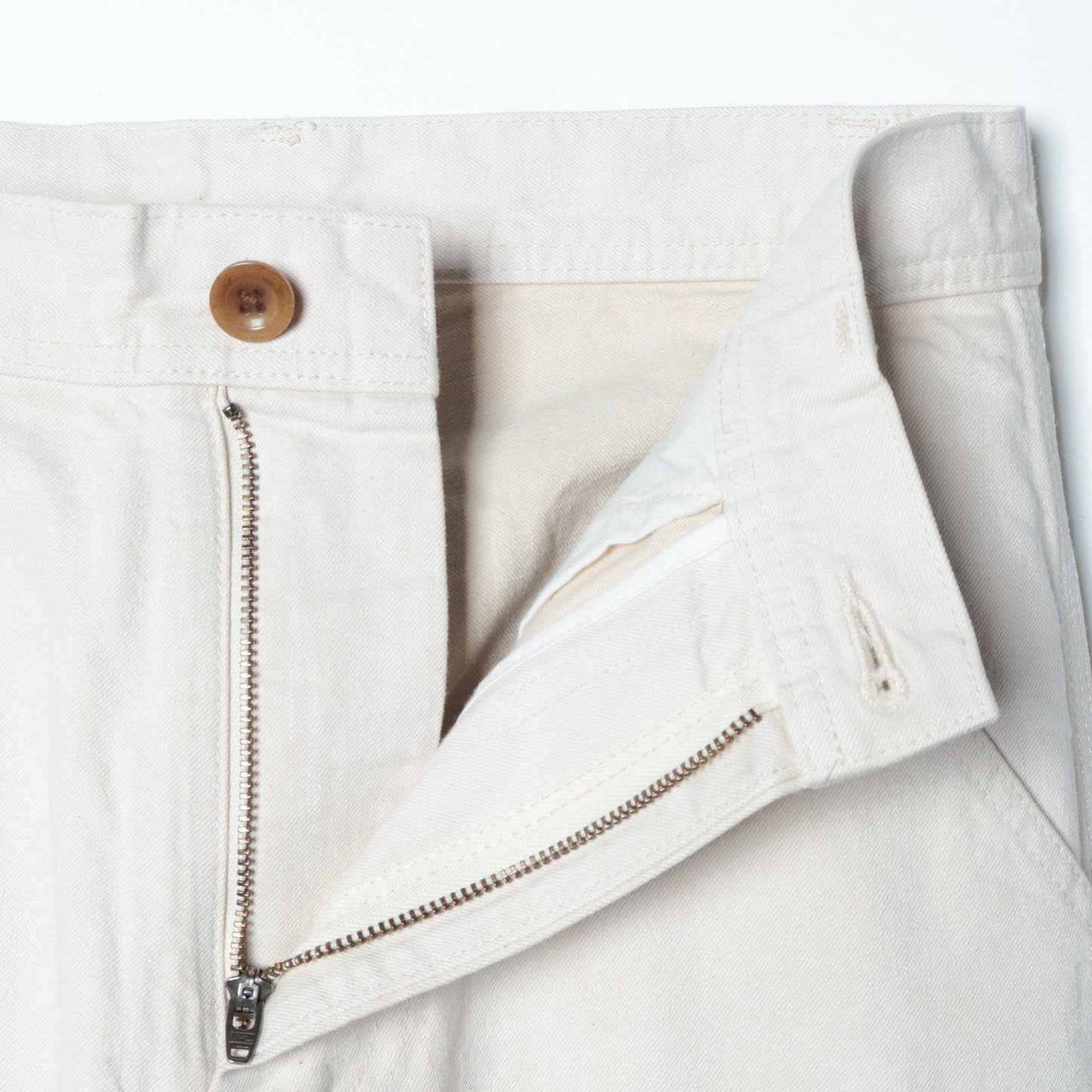 NATURAL DENIM TROUSERS