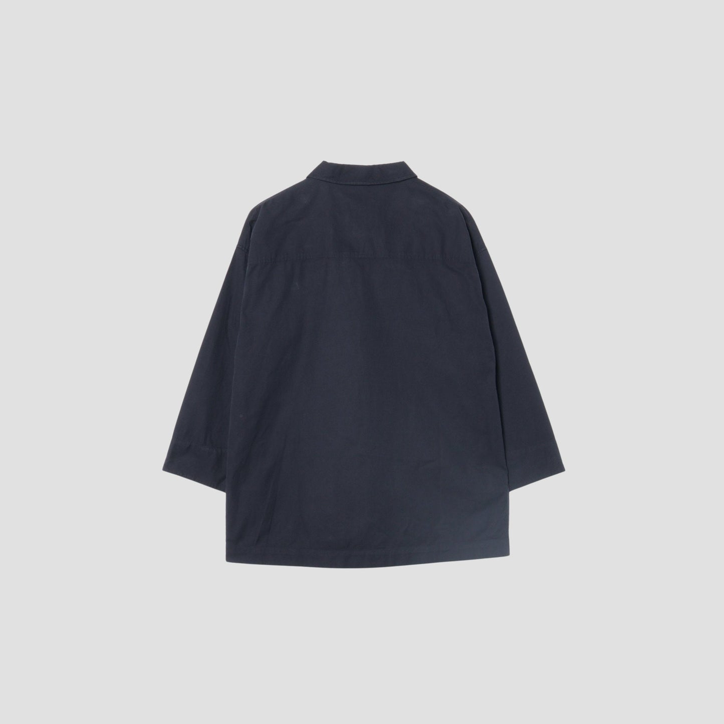 BLACK WARP COTTON DENIM SHIRT