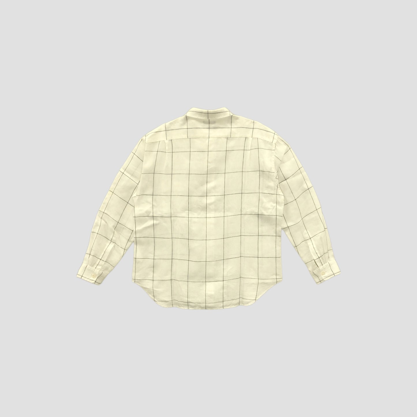 OVERSIZED CHECK LINEN SHIRT