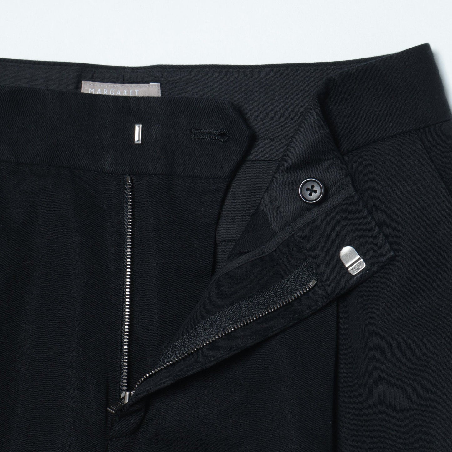 COTTON LINEN TWILL TROUSERS