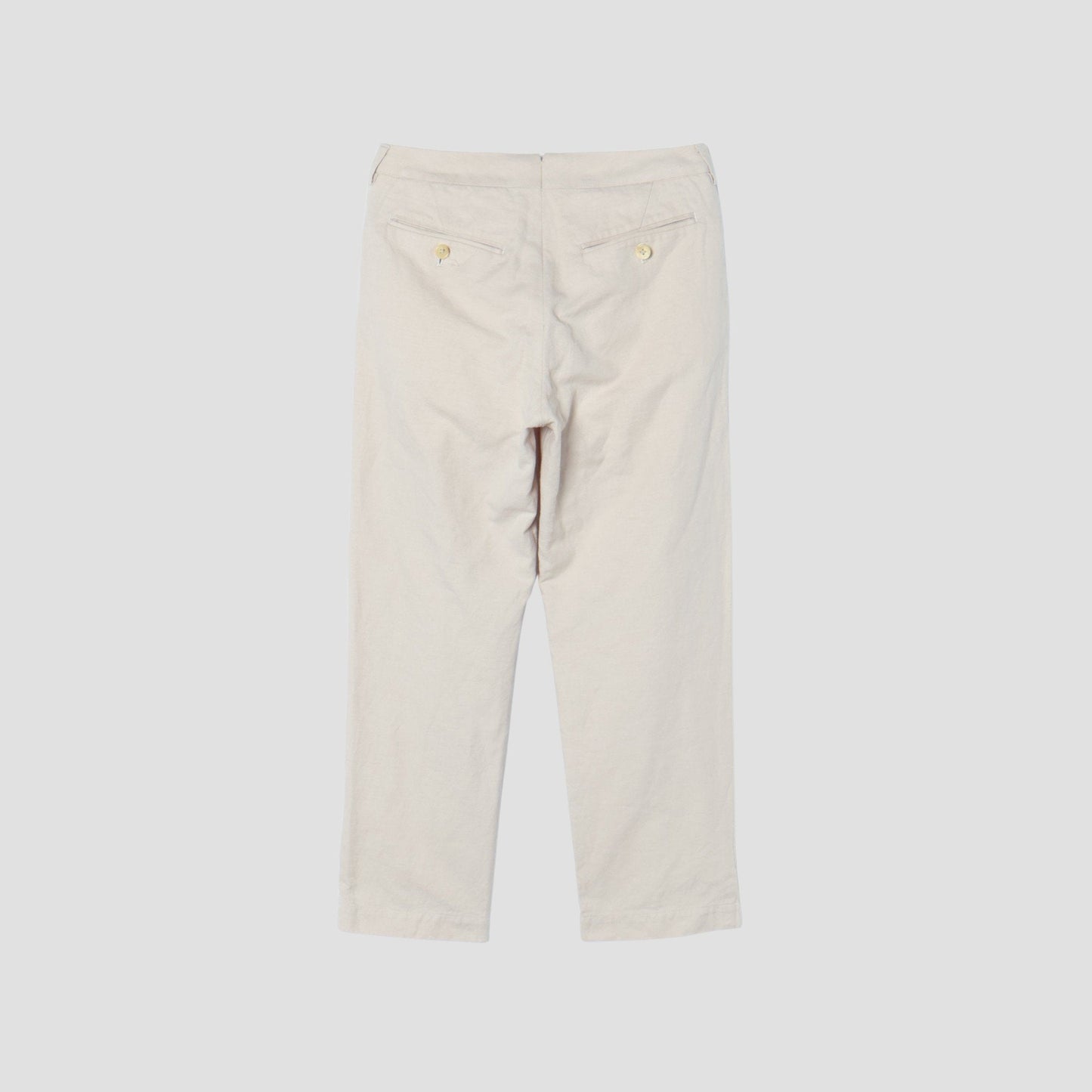 COTTON LINEN TWILL TROUSERS