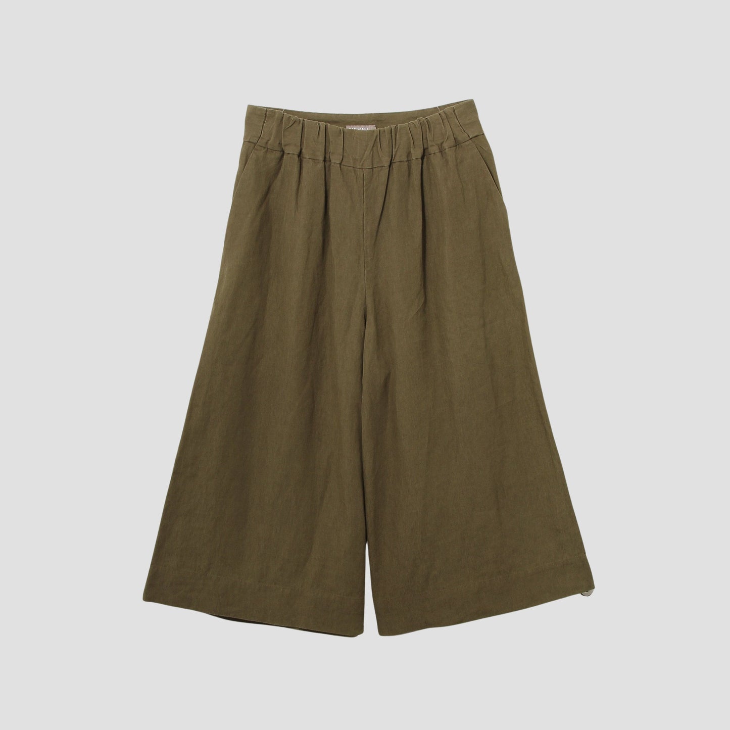 COATED LINEN PLAINWEAVE TROUSERS