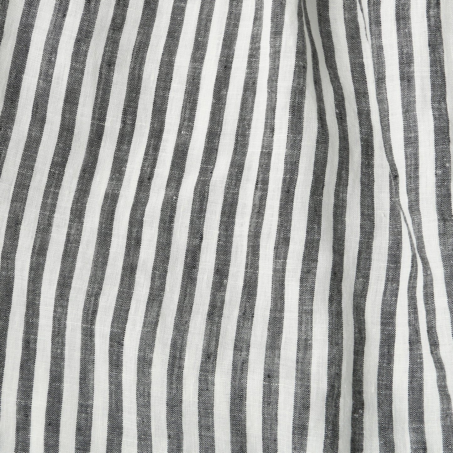 BLACK & WHITE SHIRTING LINEN SKIRT