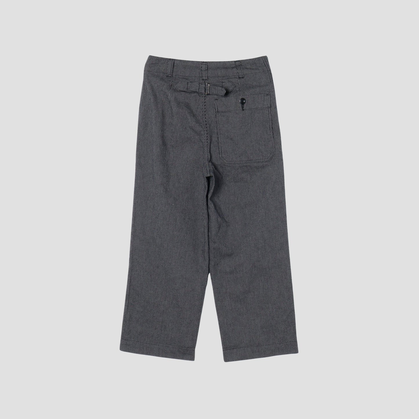 WORKWEAR STRIPE COTTON LINEN TROUSERS