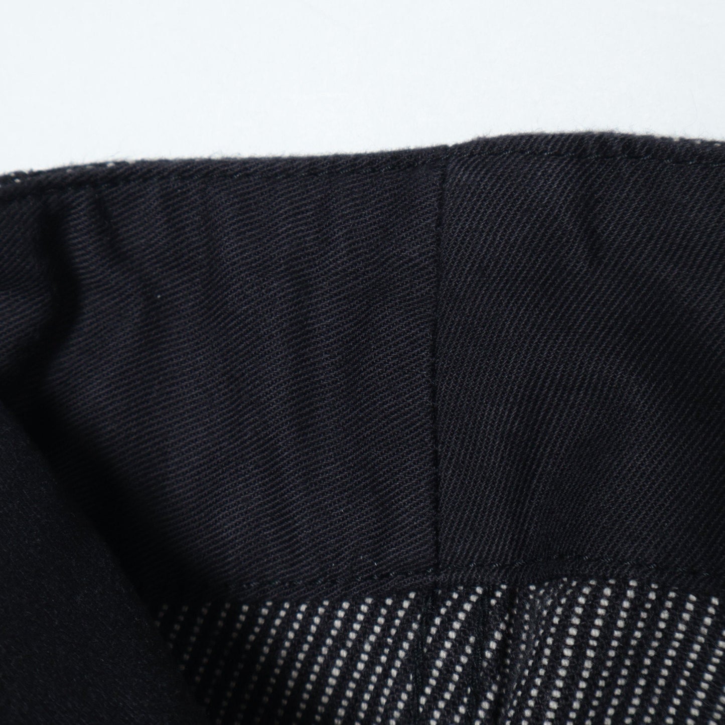 WORKWEAR STRIPE COTTON LINEN TROUSERS