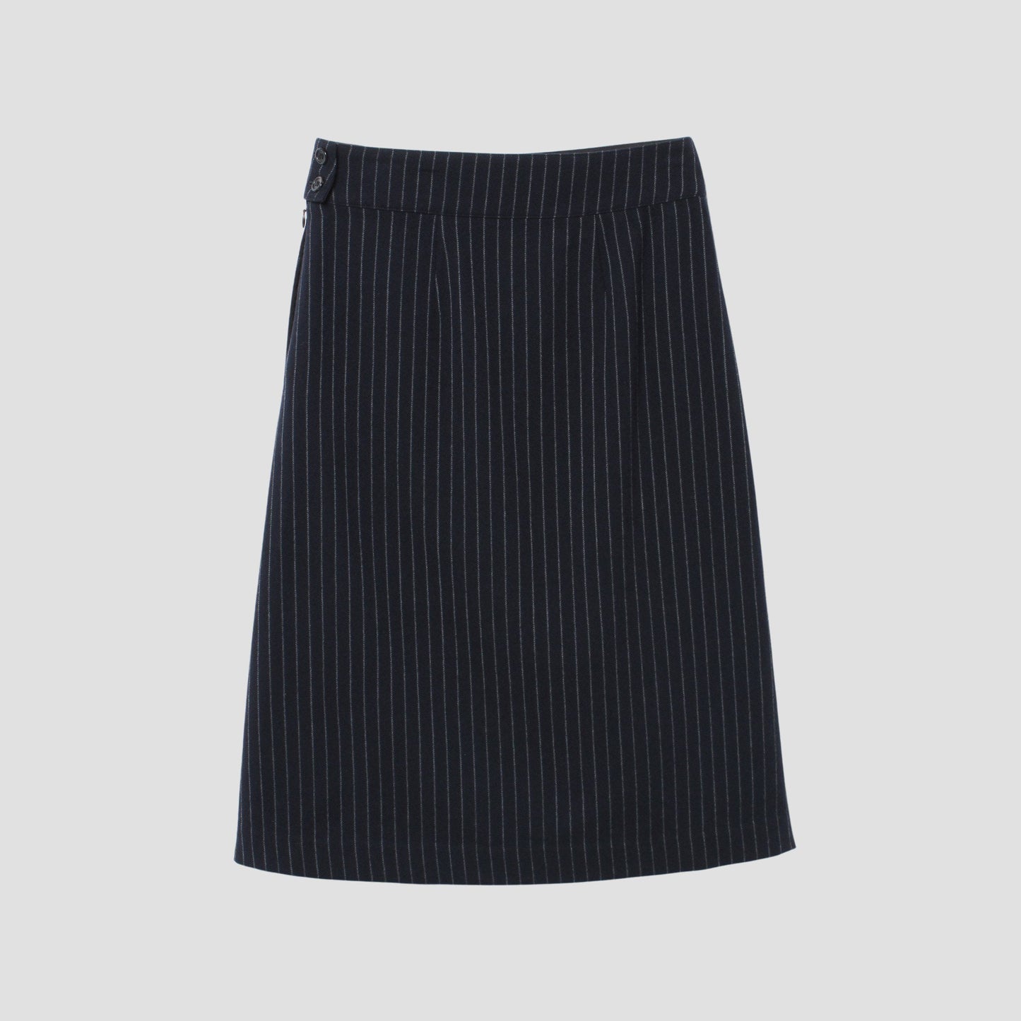 BROKEN STRIPE WOOL SKIRT
