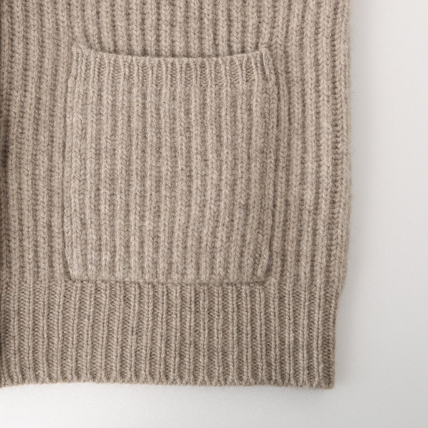 CHUNKY RIB WAISTCOAT KNIT