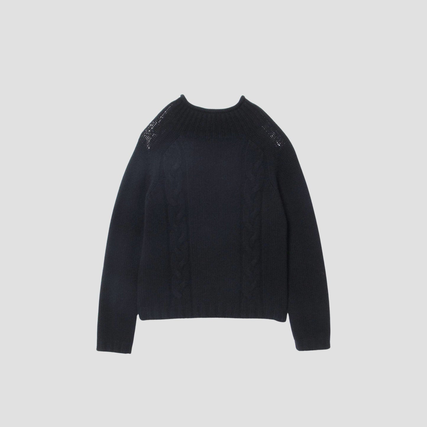 OPEN ROLL NECK KNIT