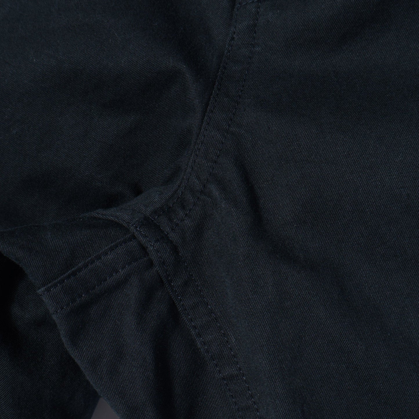 WASHED COMPACT COTTON TROUSERS