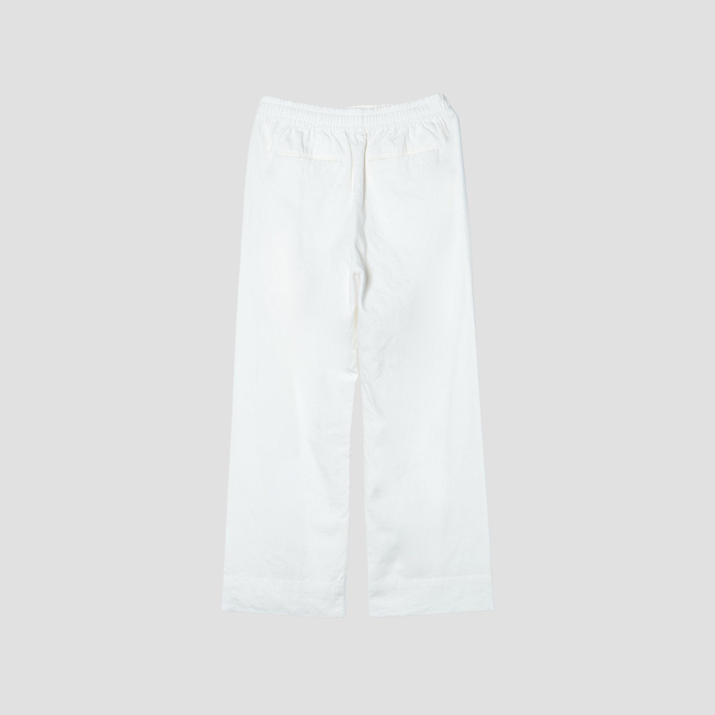 LINEN COTTON TWILL TROUSERS