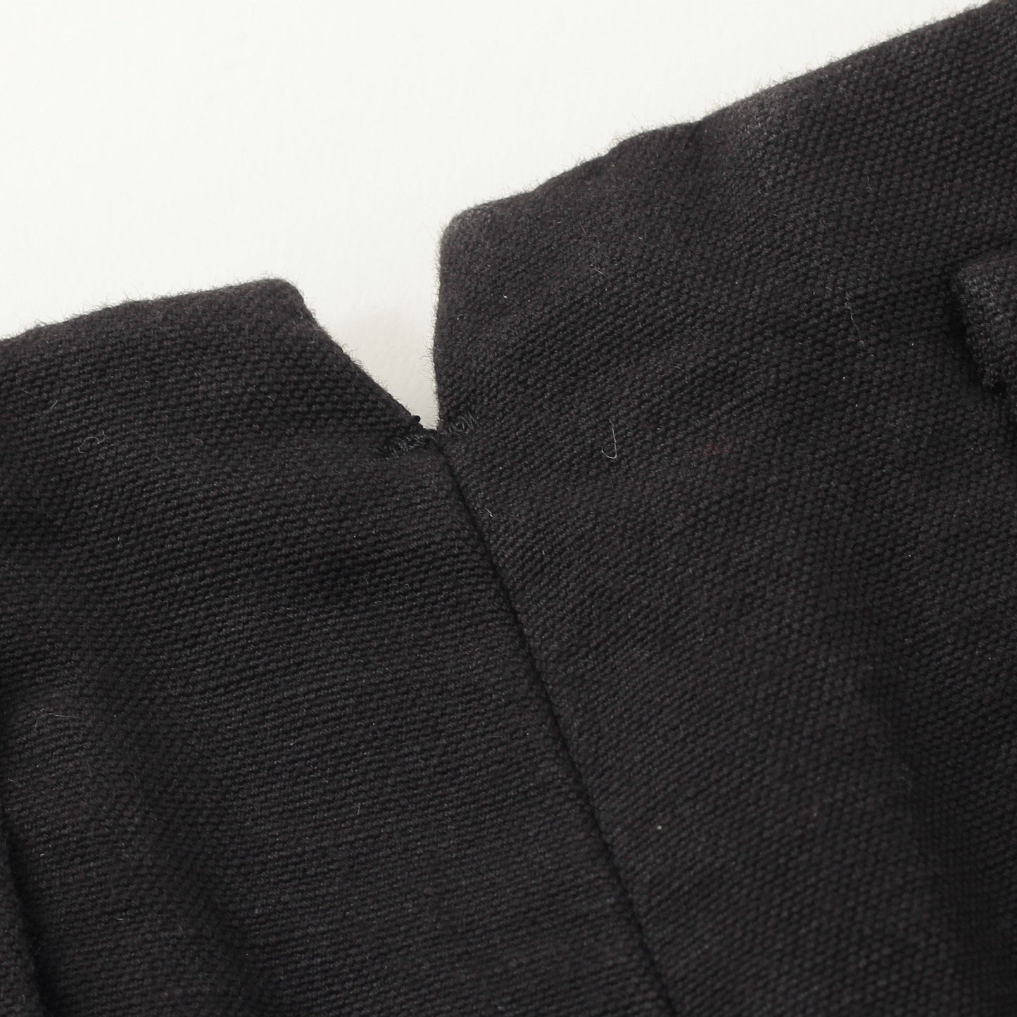 COTTON LINEN CANVAS TROUSERS