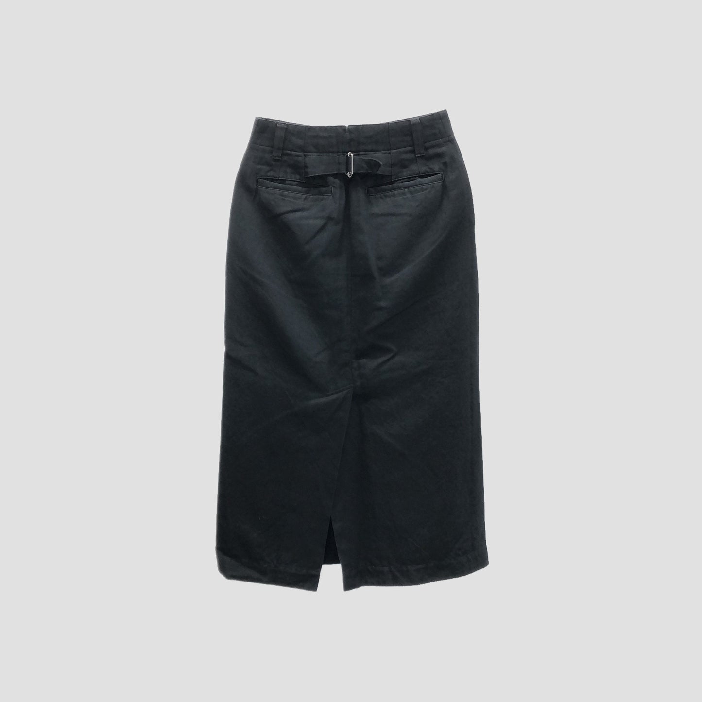 COTTON LINEN TWILL SKIRT