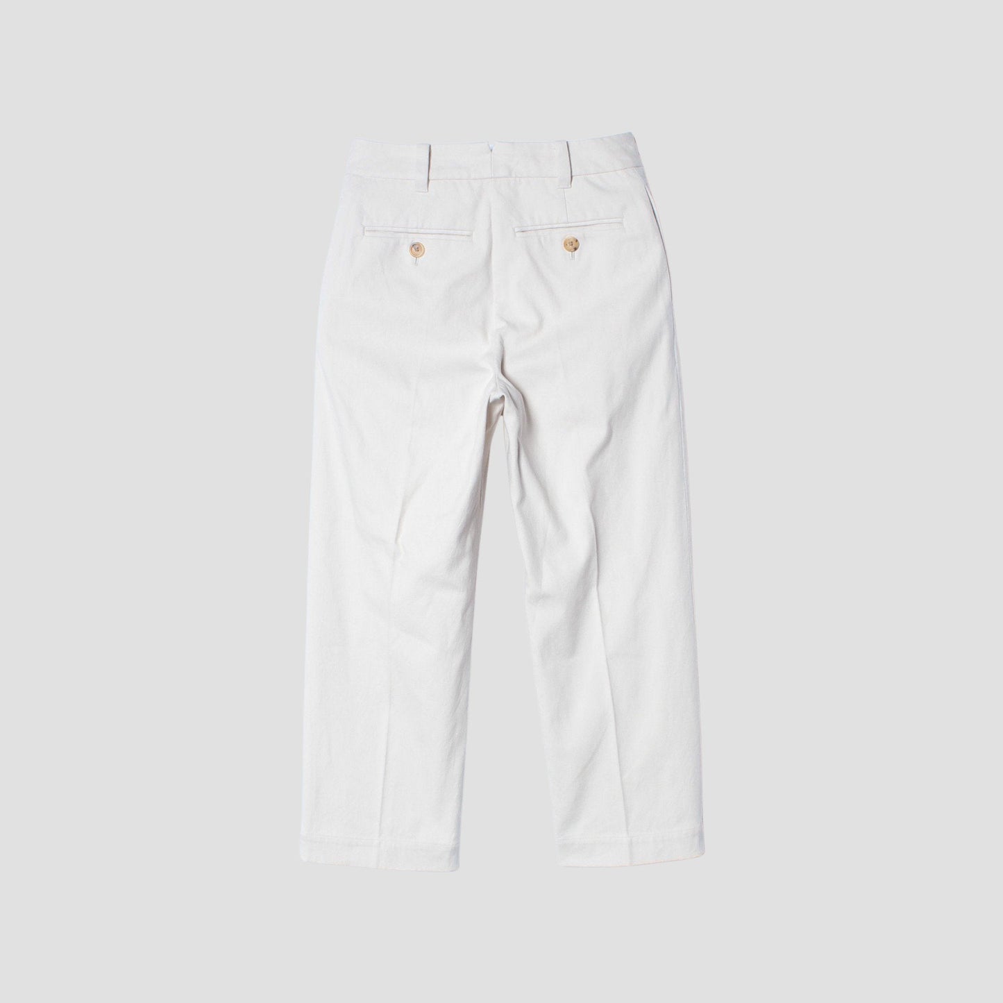 WASHED COTTON TWILL TROUSERS