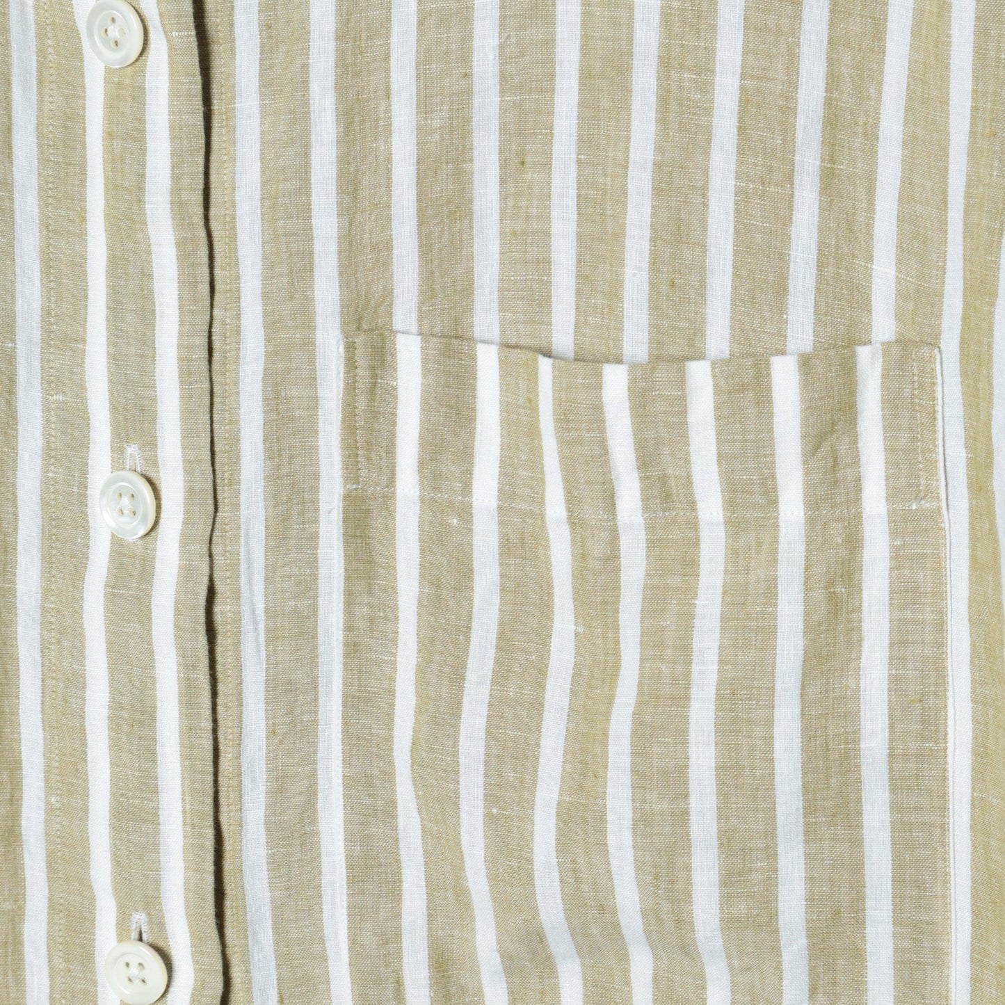 WIDE STRIPE LINEN SHIRT