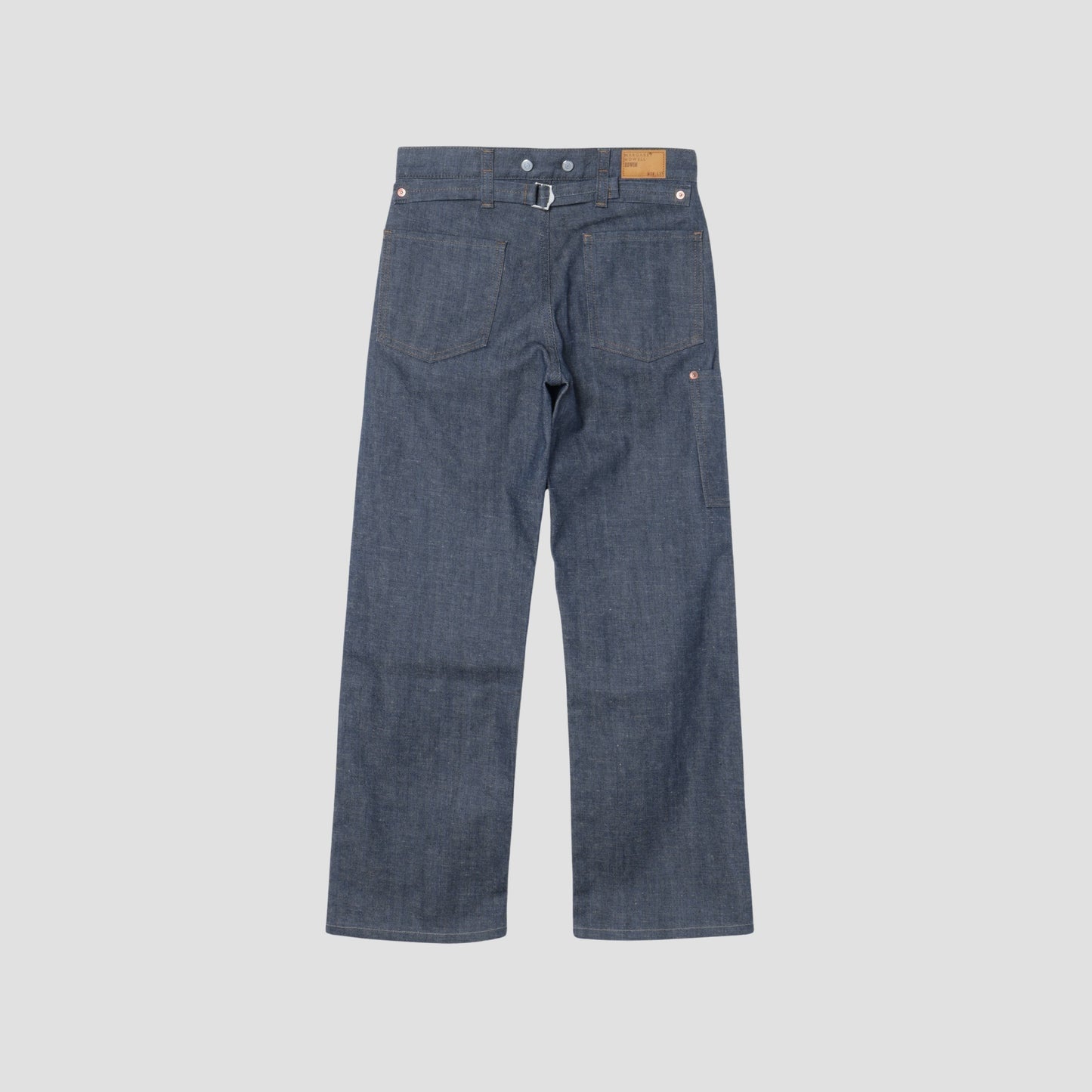 GREY CAST DENIM TROUSERS