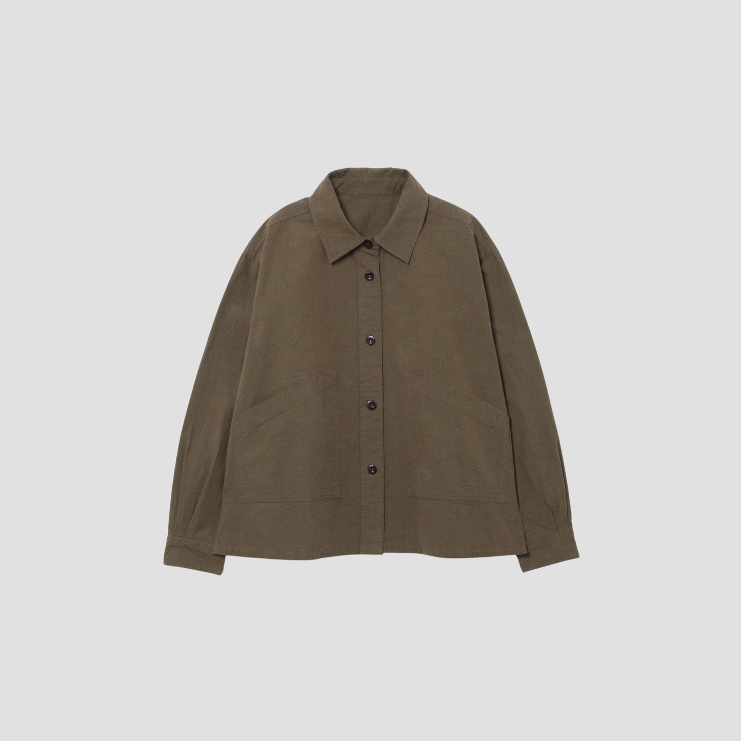 OVERDYE MELANGE COTTON SHIRT