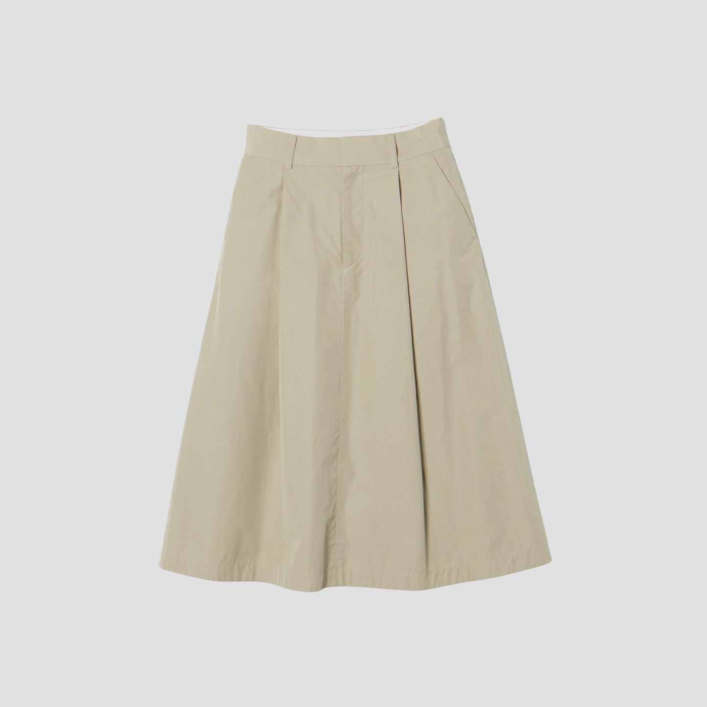 COTTON PLAIN WEAVE SKIRT