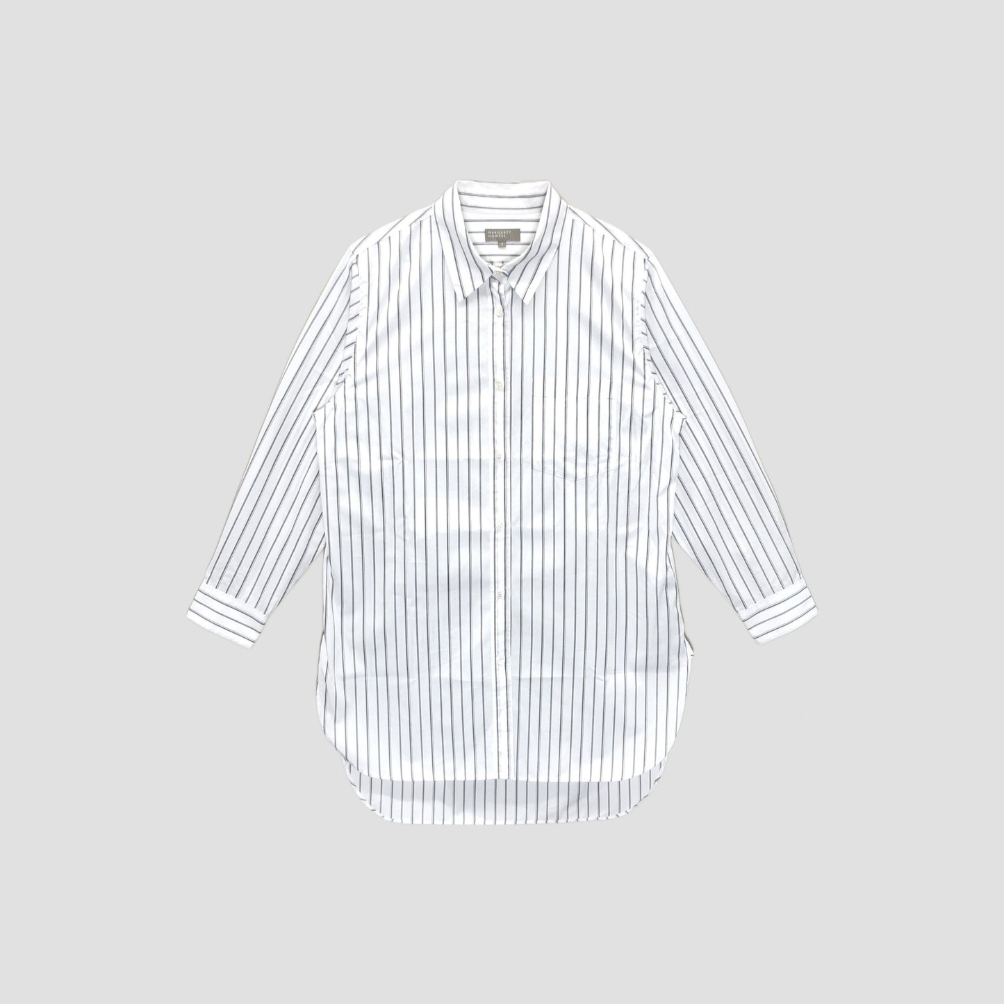 TRIPLE STRIPE COTTON POPLIN SHIRT