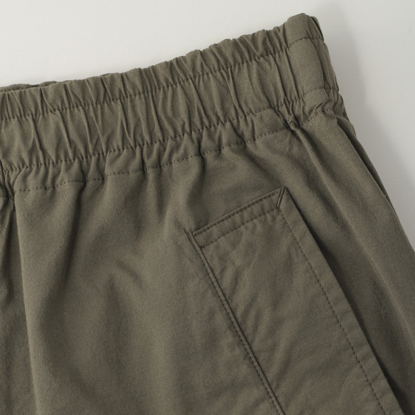 COTTON SILK POPLIN TROUSERS