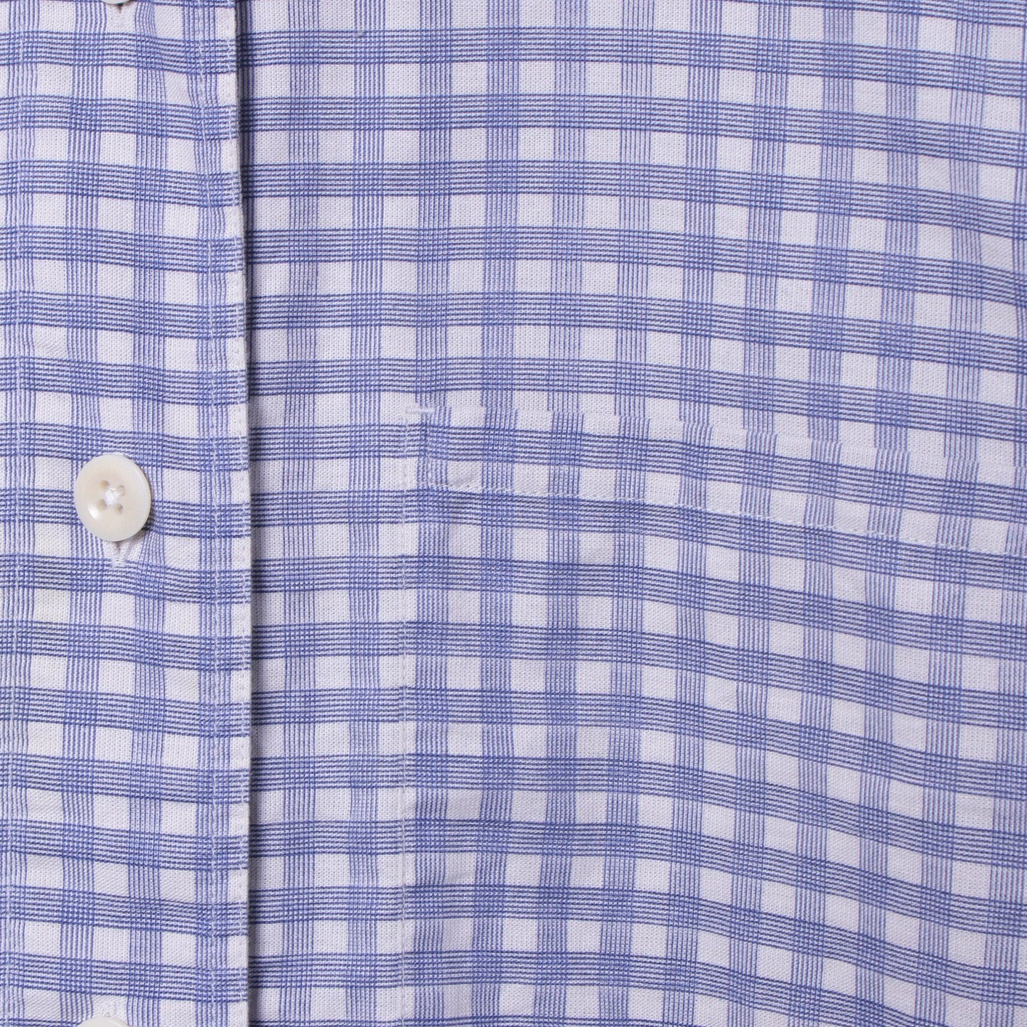 PRINTED COTTON LINEN CHECK SHIRT