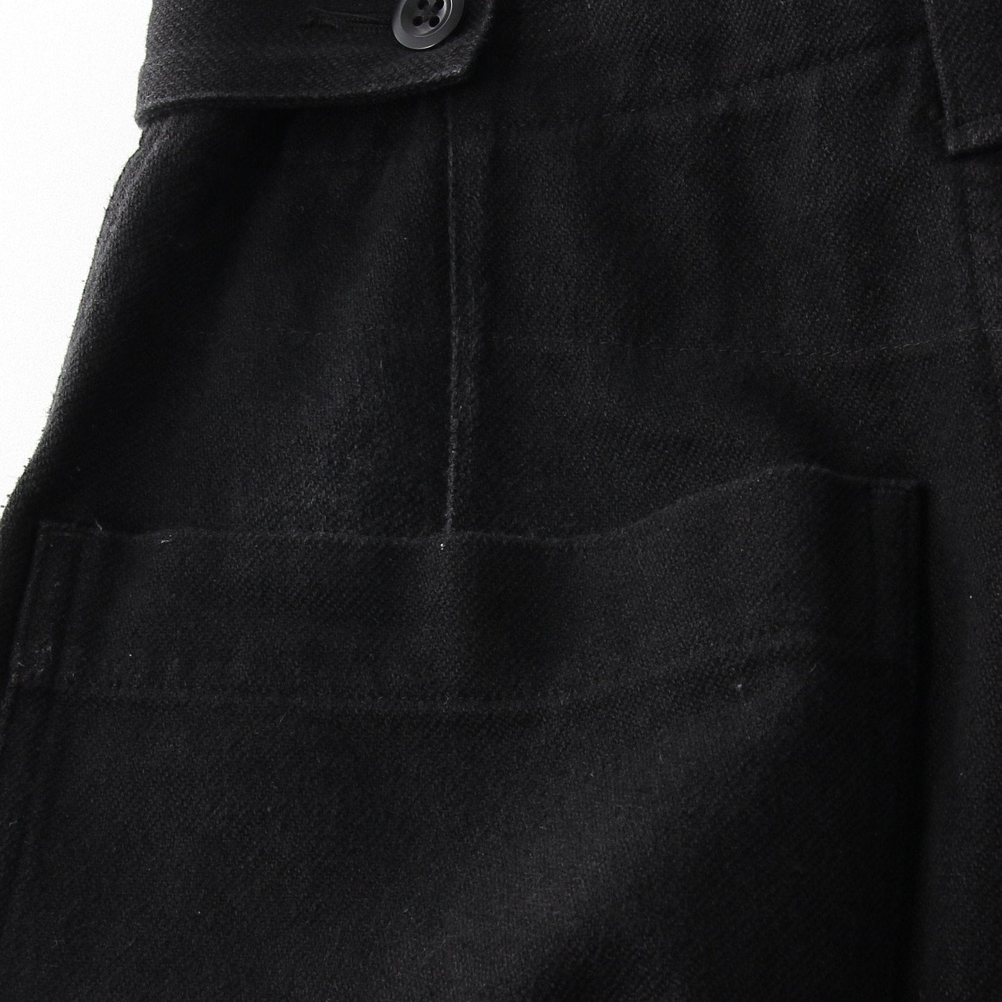 WORN LINEN COTTON DRILL TROUSERS