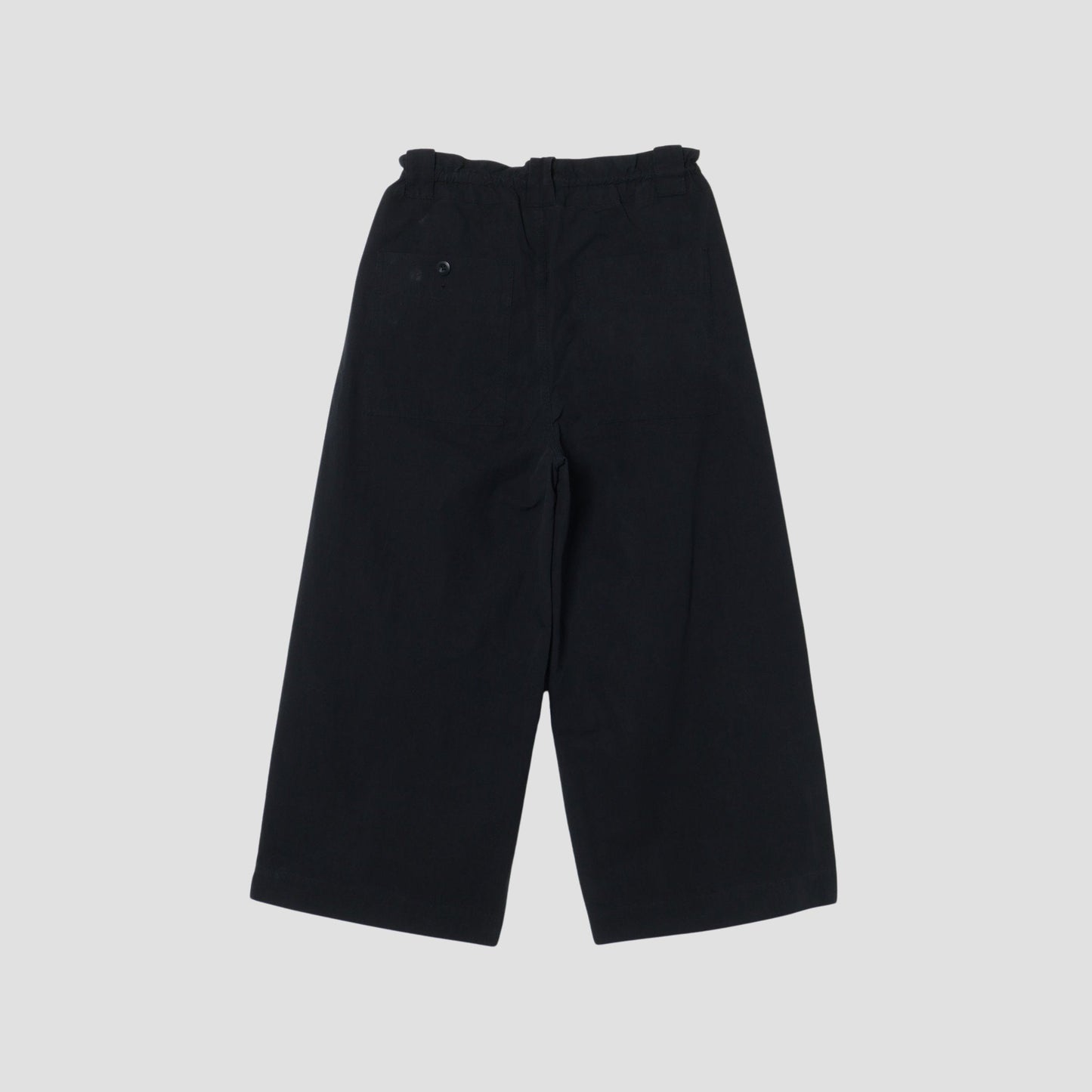 COTTON LINEN PLAIN WEAVE TROUSERS
