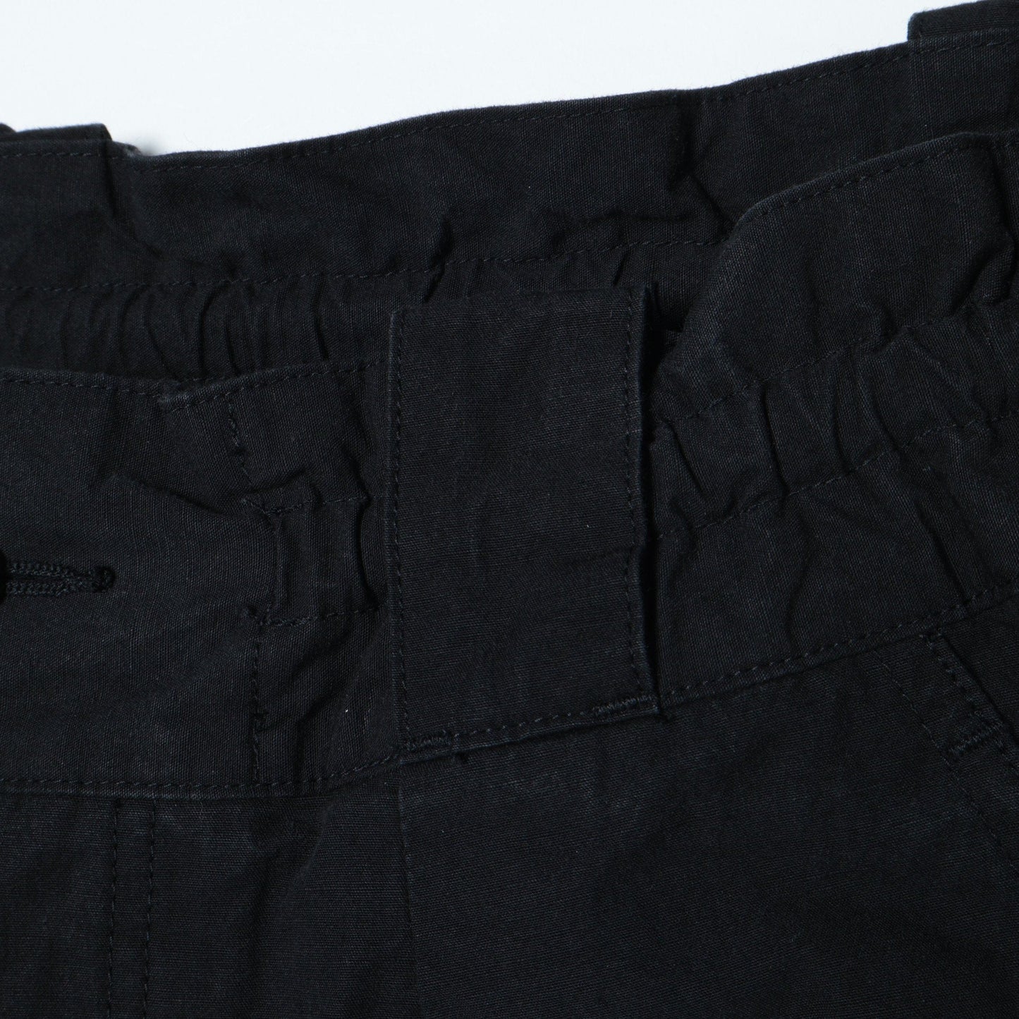 COTTON LINEN PLAIN WEAVE TROUSERS