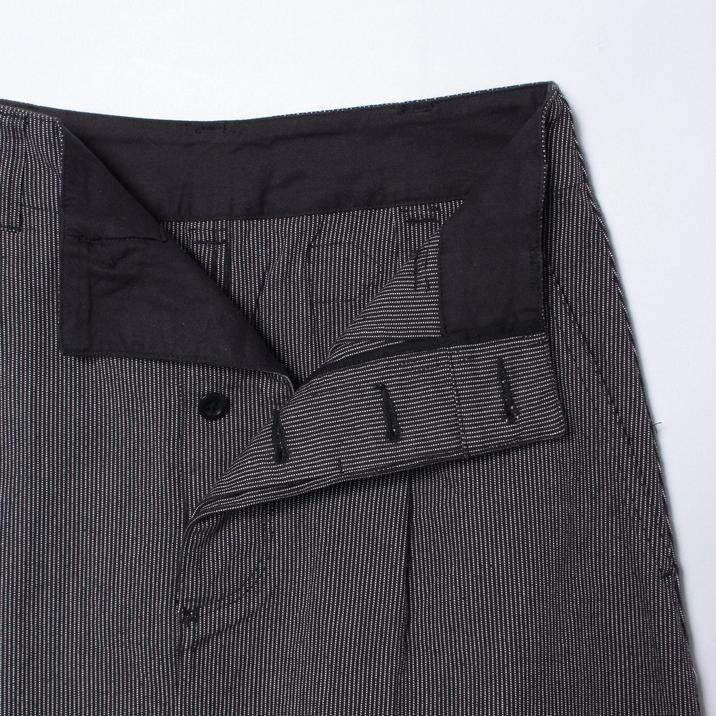 WORKWEAR STRIPE COTTON LINEN SKIRT
