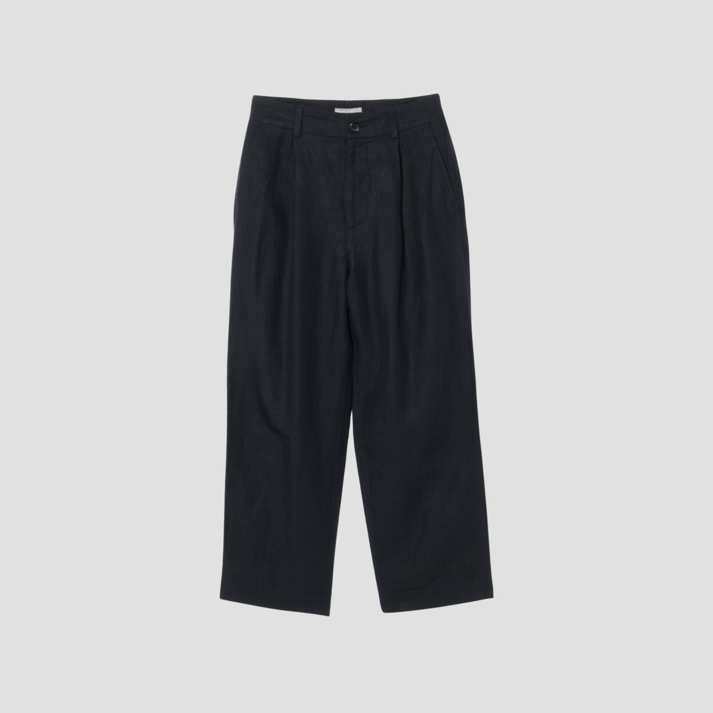 DENSE FINE LINEN POPLIN TROUSERS