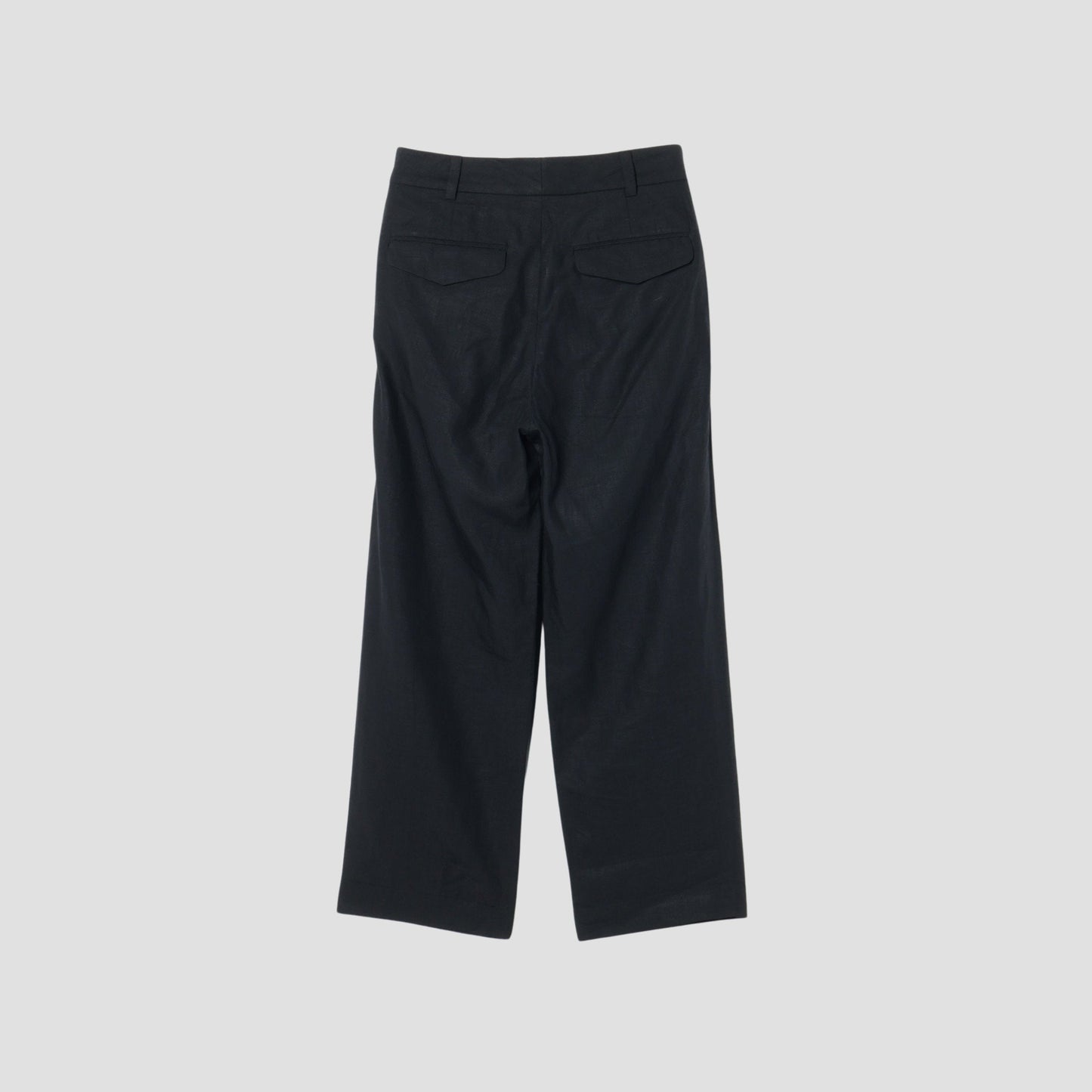 DENSE FINE LINEN POPLIN TROUSERS