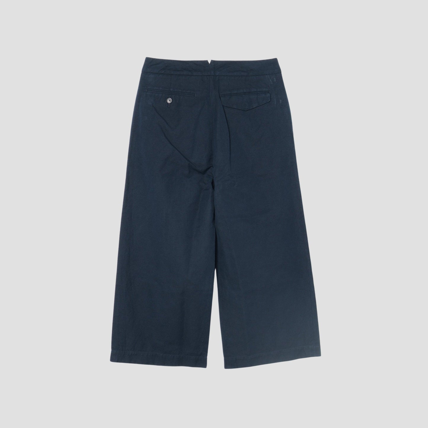 COTTON LINEN TWILL TROUSERS
