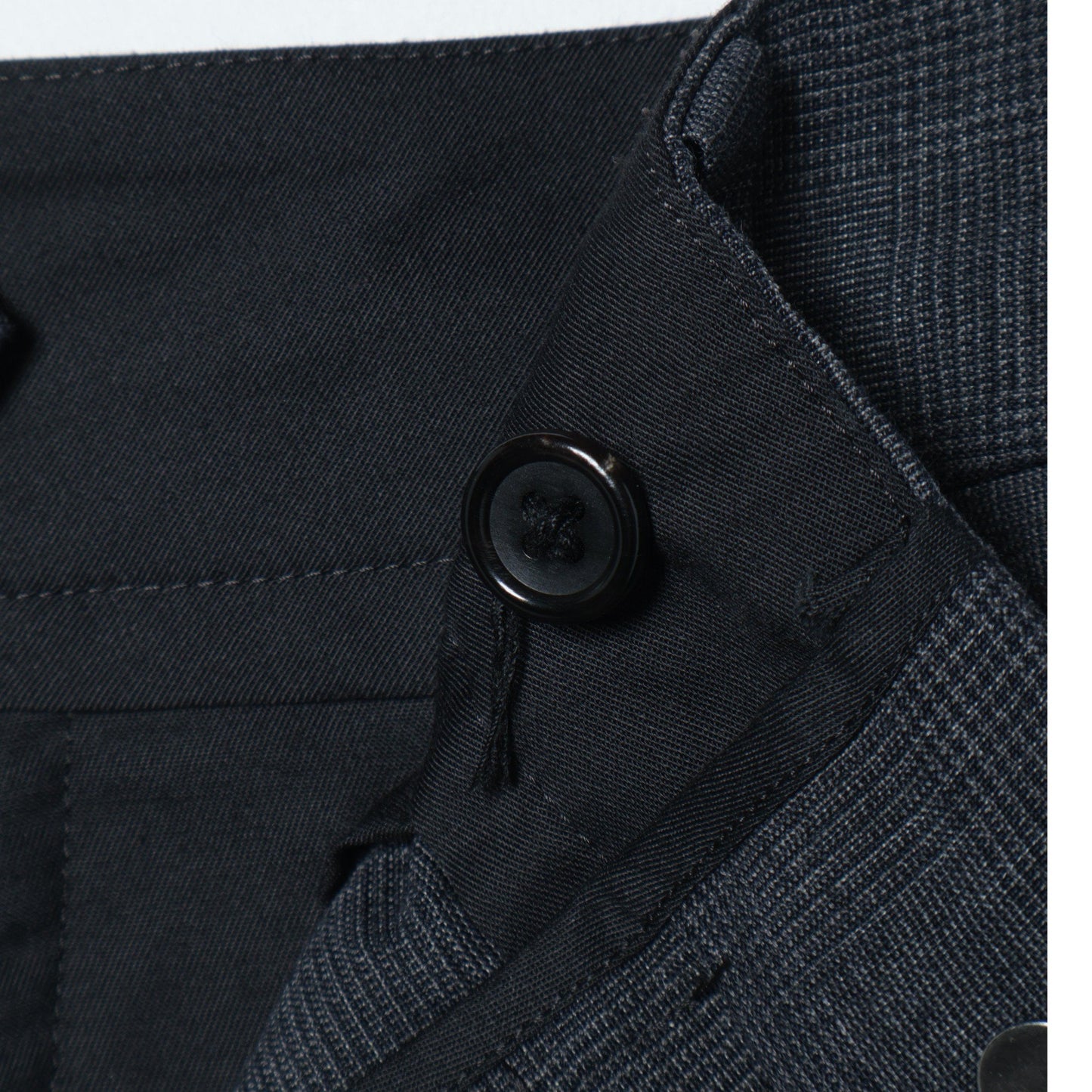 PRINCE OF WALES CHECK WOOL LINEN TROUSERS