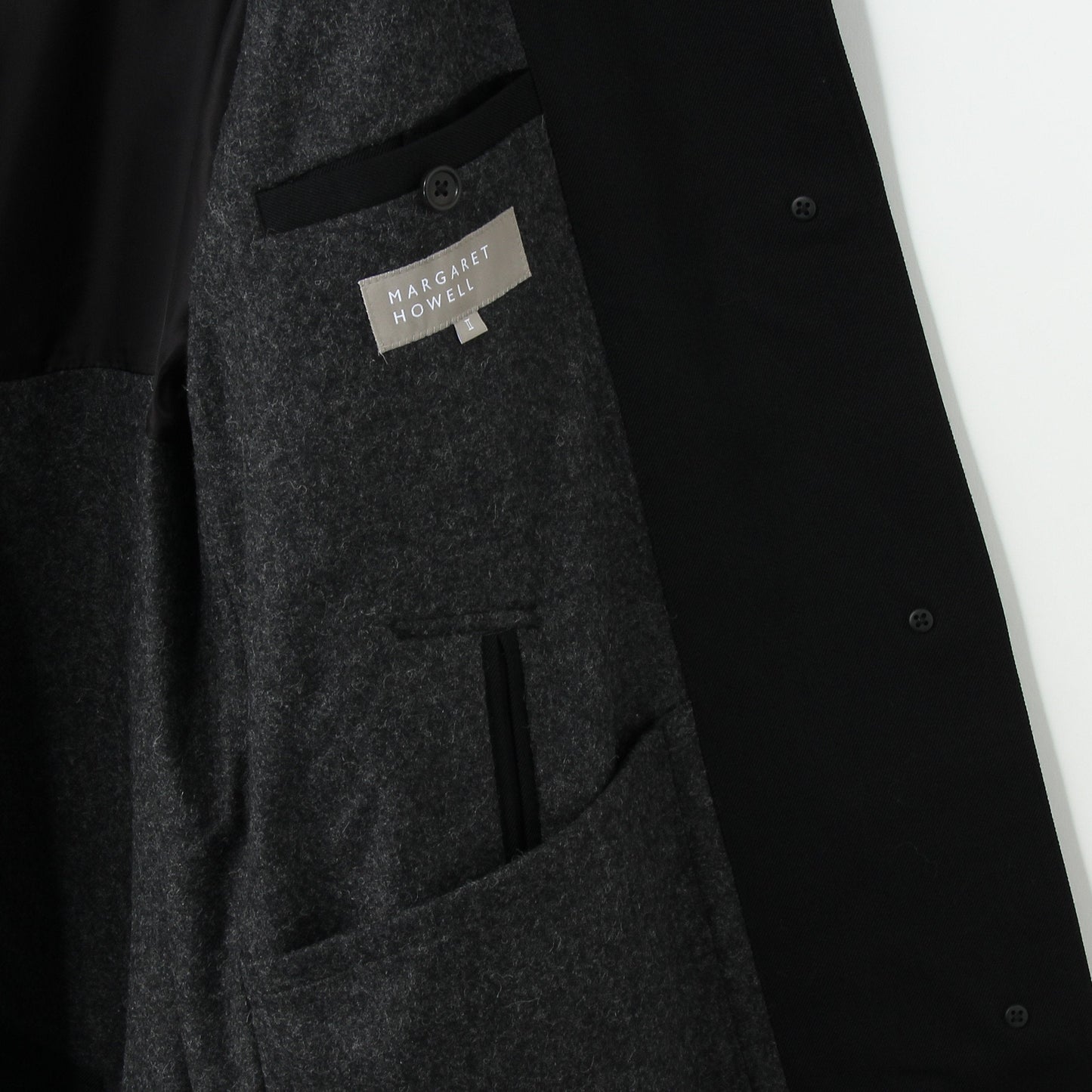 WOOL TWILL COAT