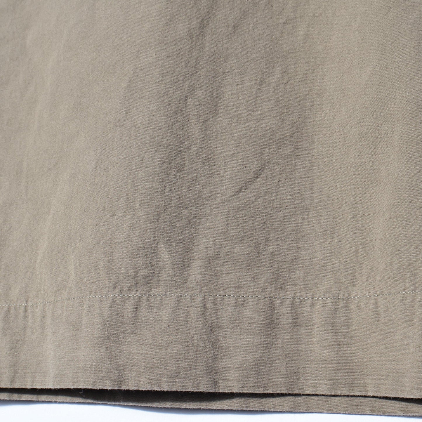 COTTON LINEN PLAIN WEAVE TROUSERS