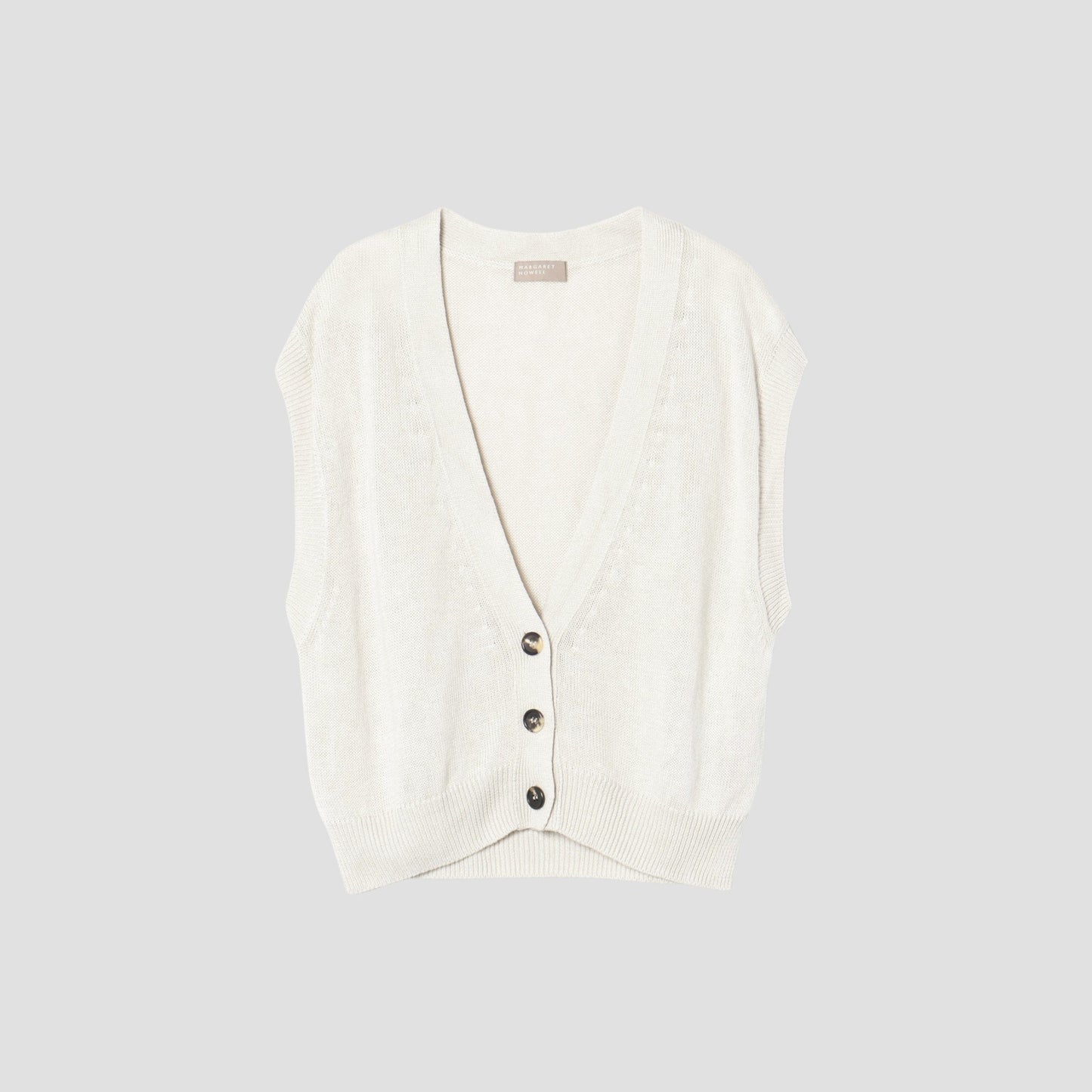 LINEN COTTON SILK WAISTCOAT KNIT