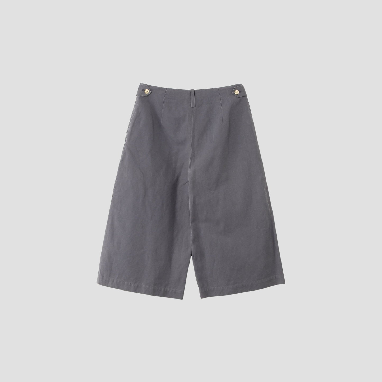 COTTON LINEN CANVAS TROUSERS