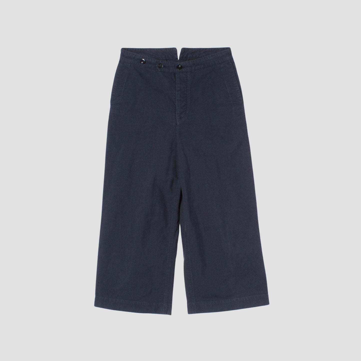 DENSE COTTON WOOL TROUSERS