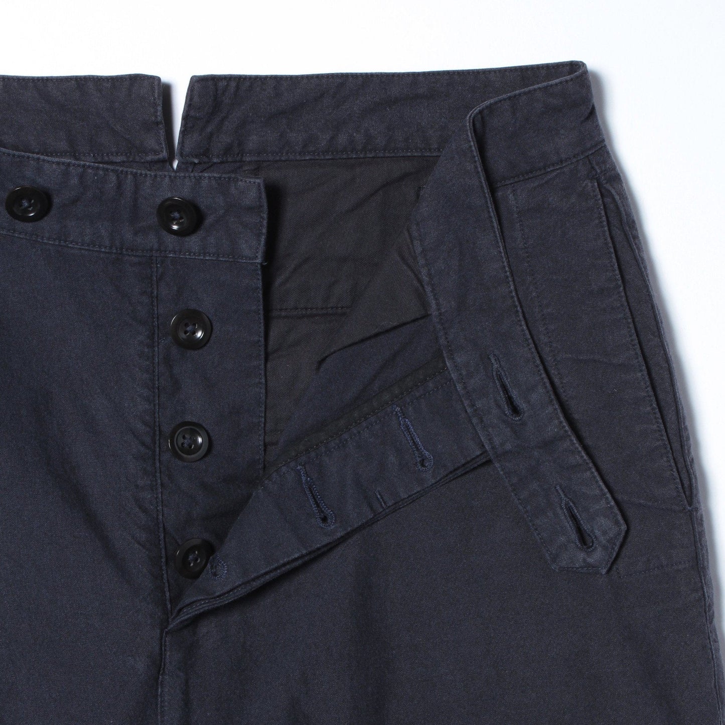 DENSE COTTON WOOL TROUSERS