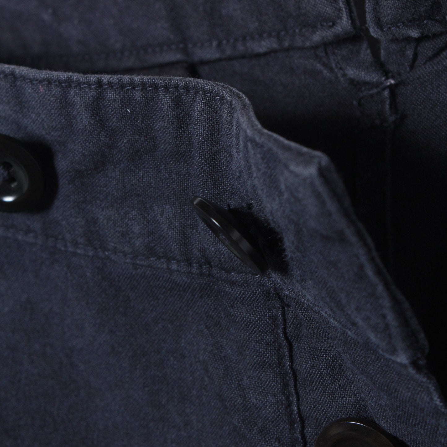 DENSE COTTON WOOL TROUSERS