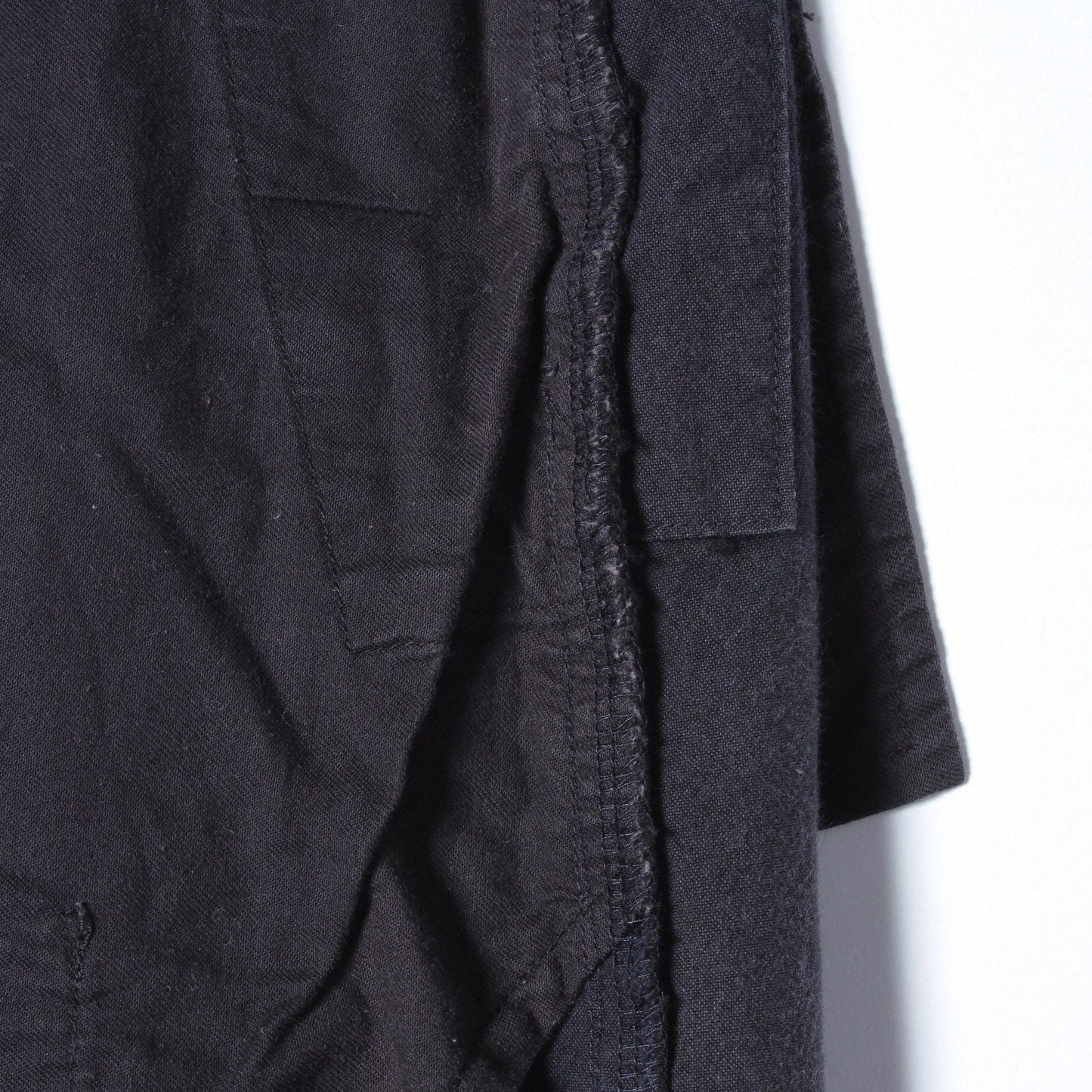 DENSE COTTON WOOL TROUSERS