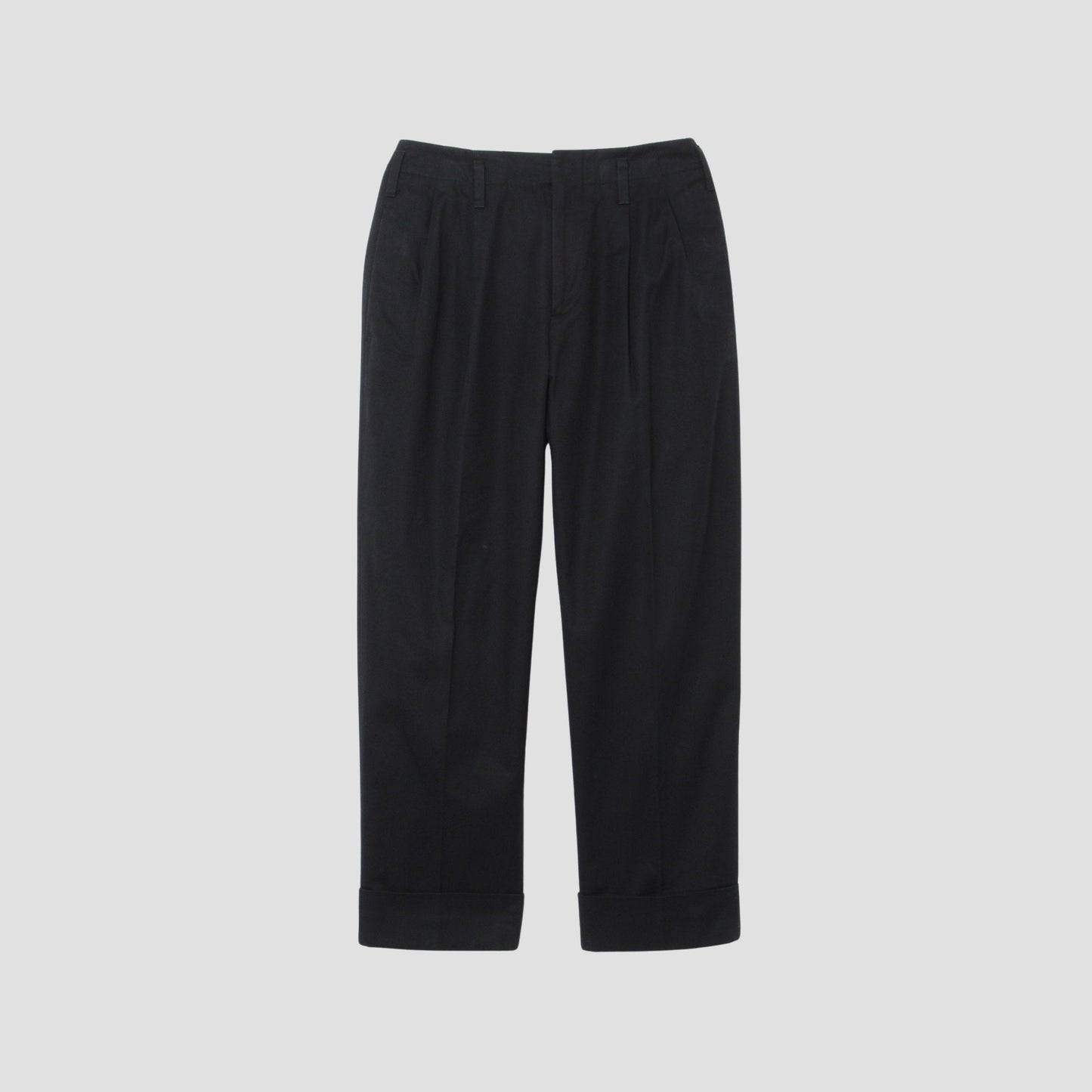 BRUSHED COTTON TWILL TROUSERS