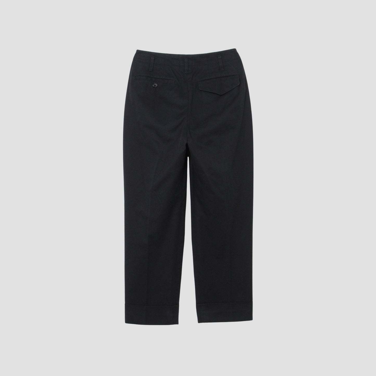 BRUSHED COTTON TWILL TROUSERS