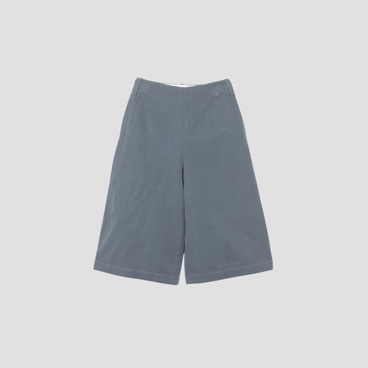 COTTON LINEN CANVAS TROUSERS