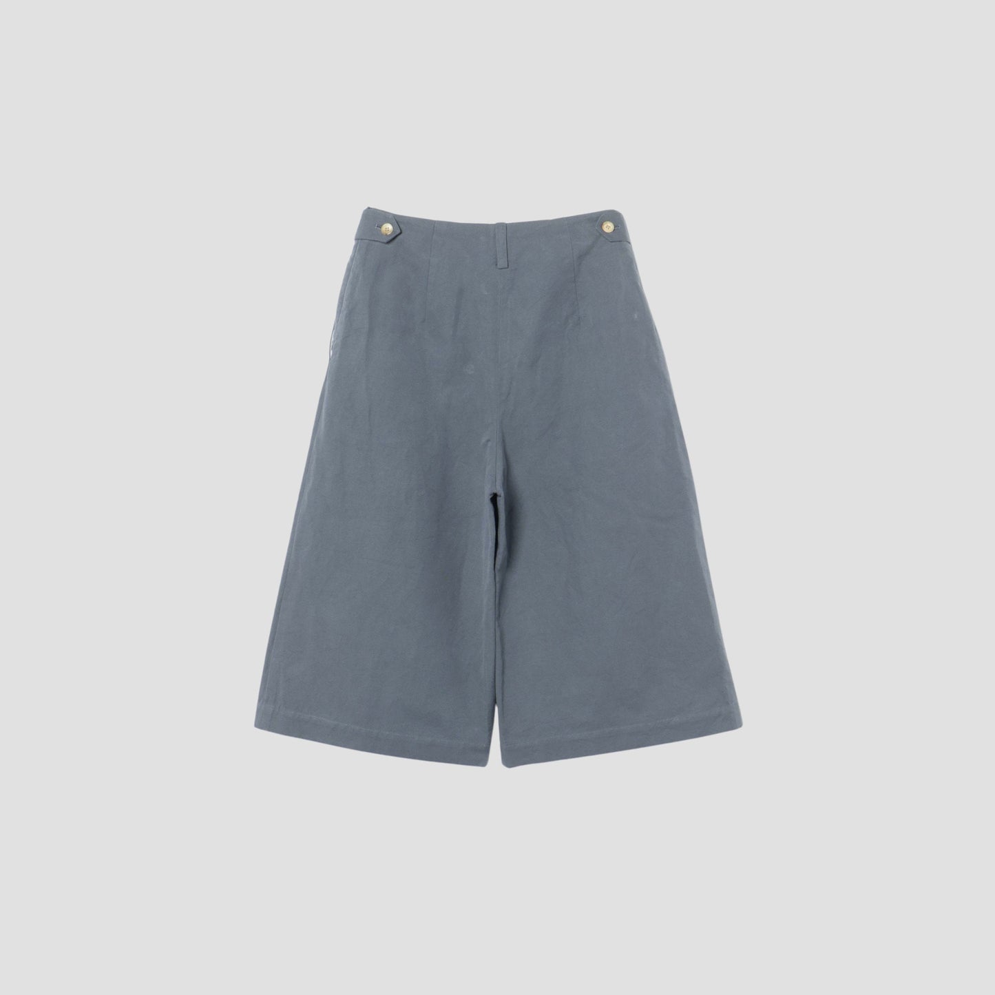 COTTON LINEN CANVAS TROUSERS