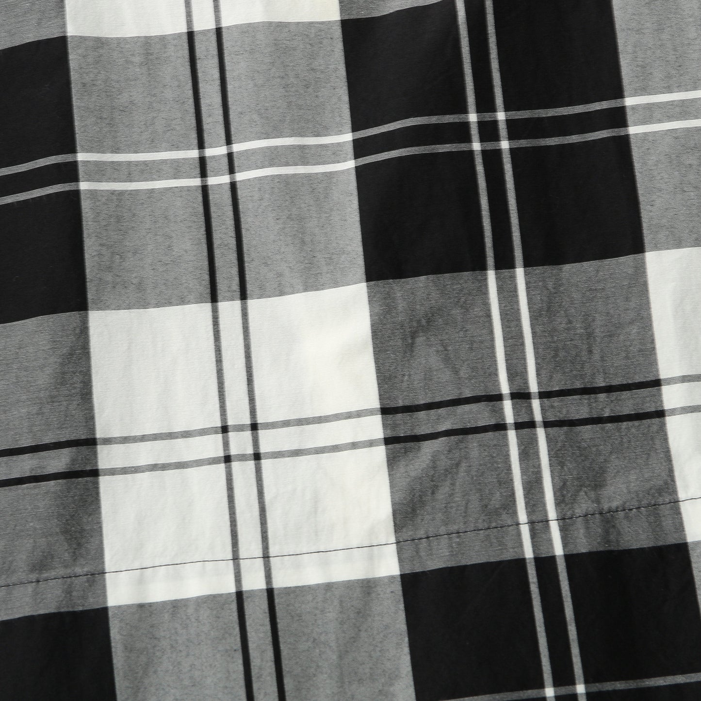 MONO CHECK SILK COTTON SKIRT