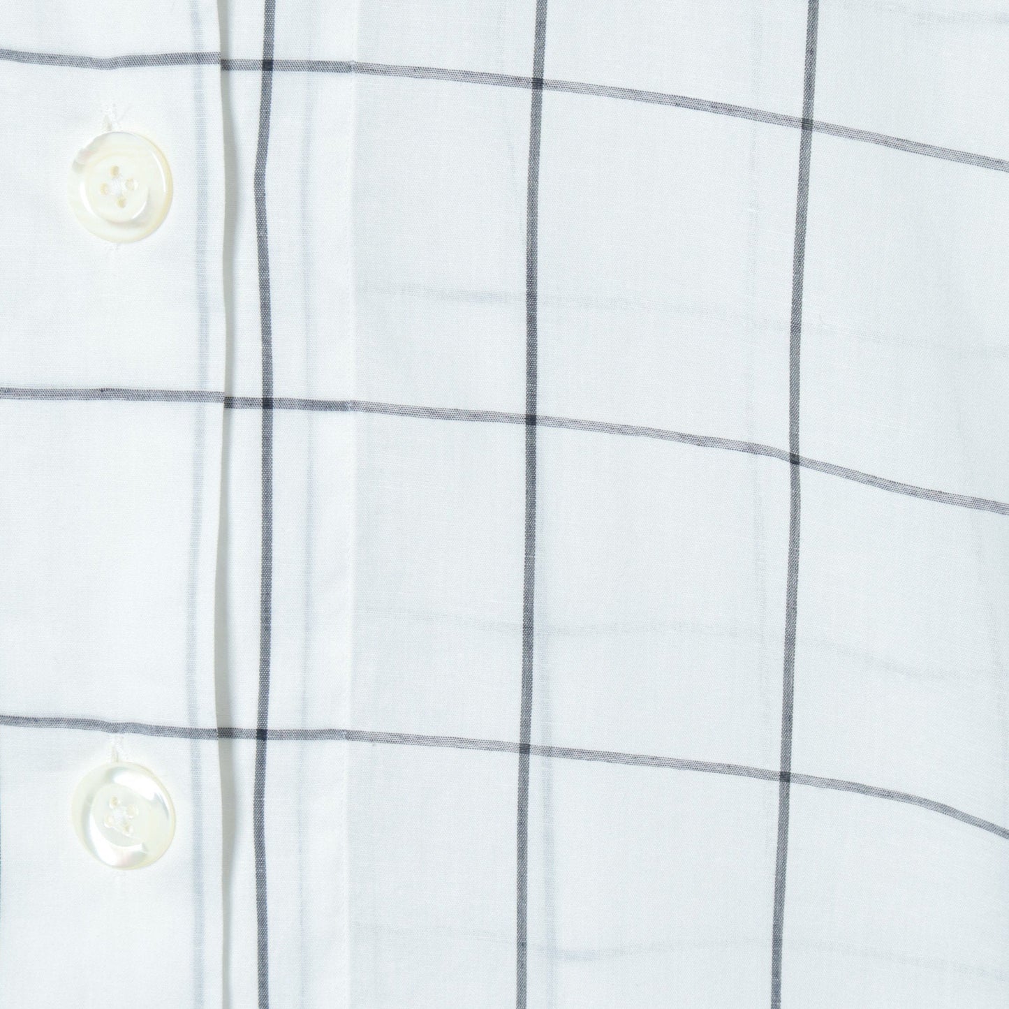 WINDOWPANE CHECK COTTON LINEN SHIRT