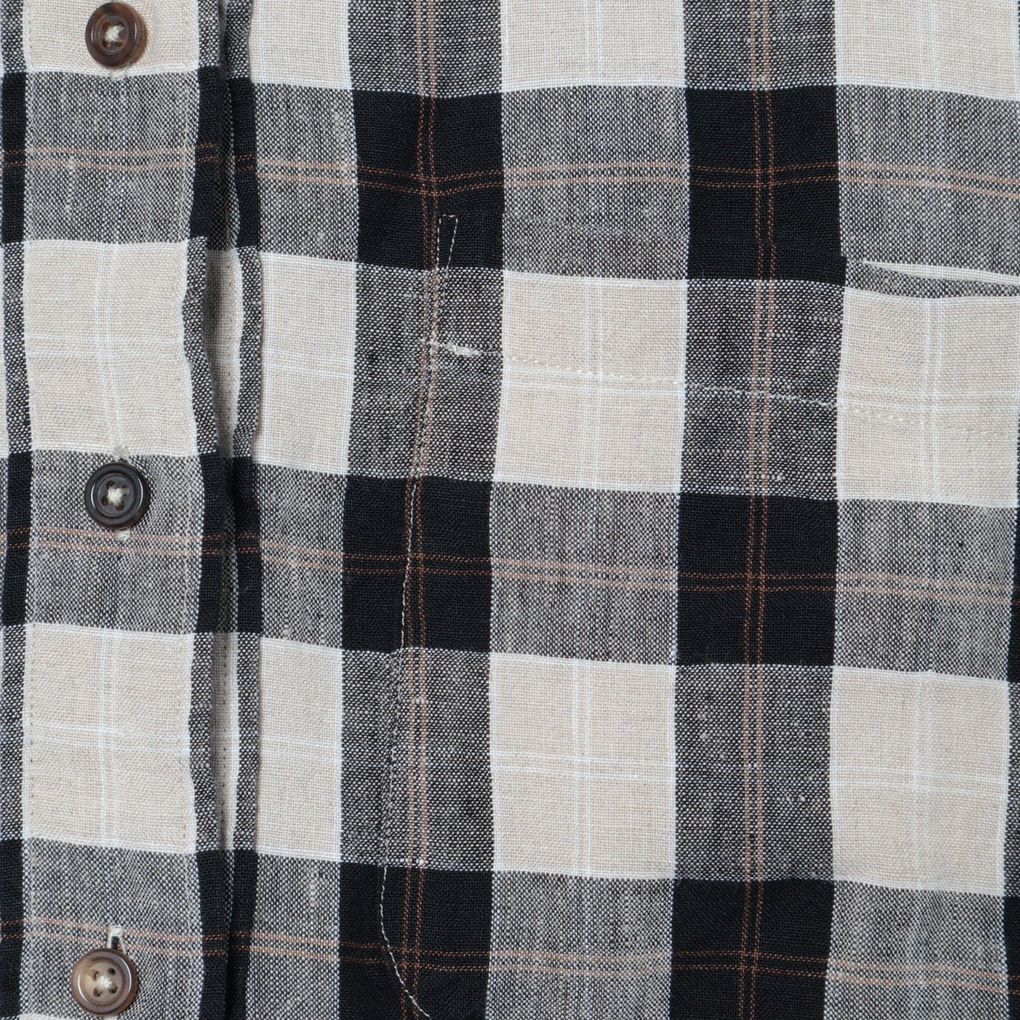 LINEN TARTAN DRESS