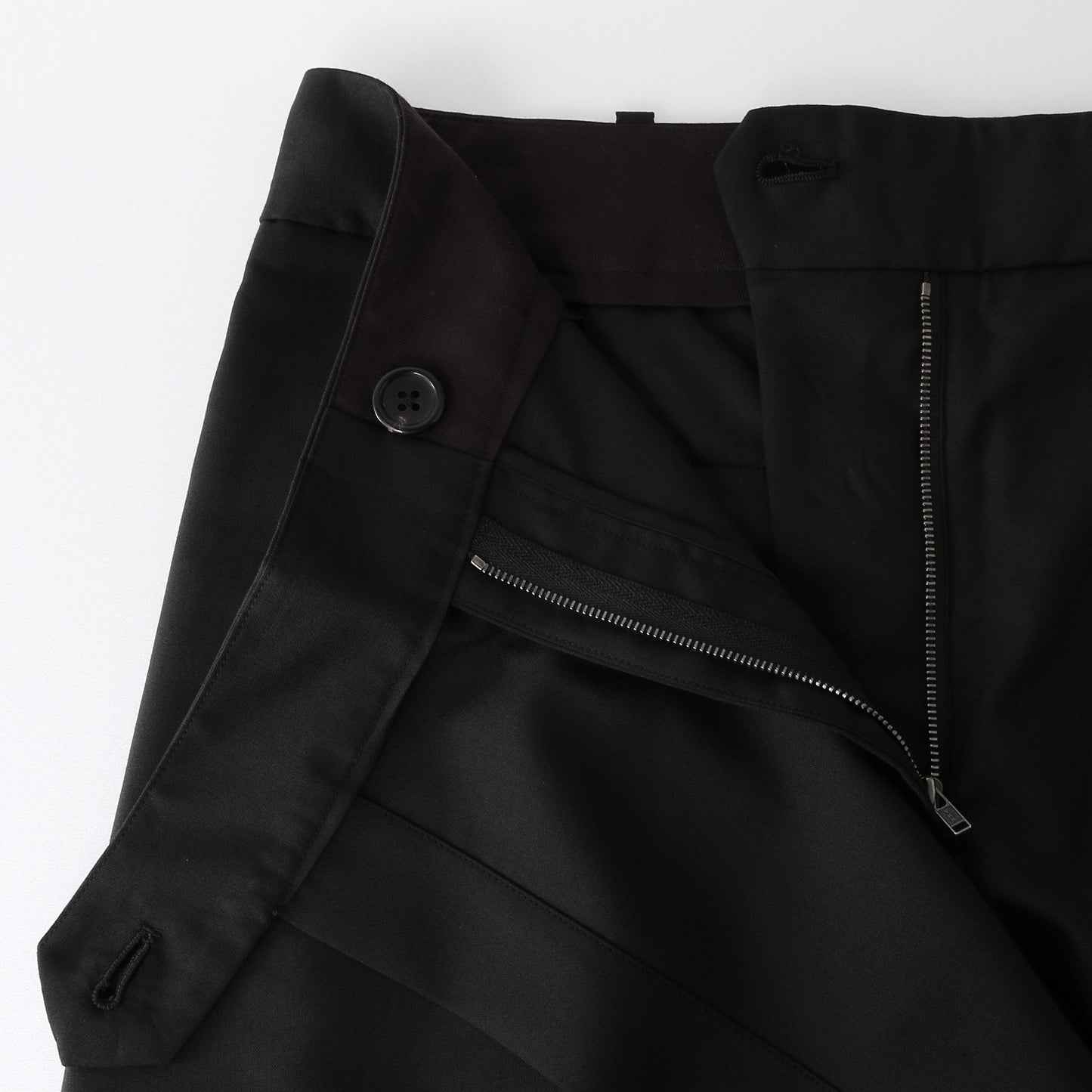 FINE WOOL POPLIN TROUSERS